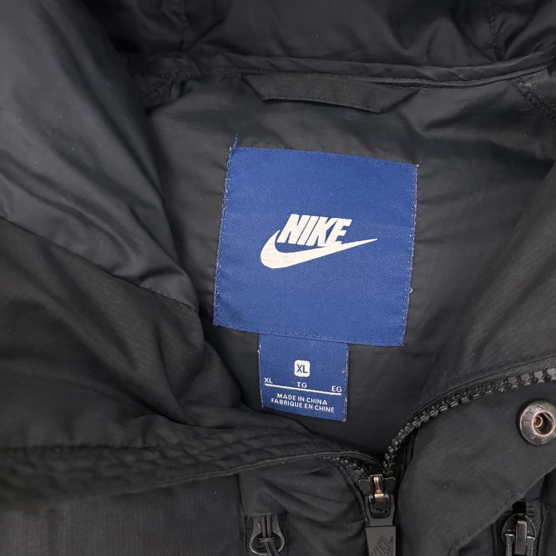 나이키 스몰로고 블랙 다운 롱패딩 상품이미지3