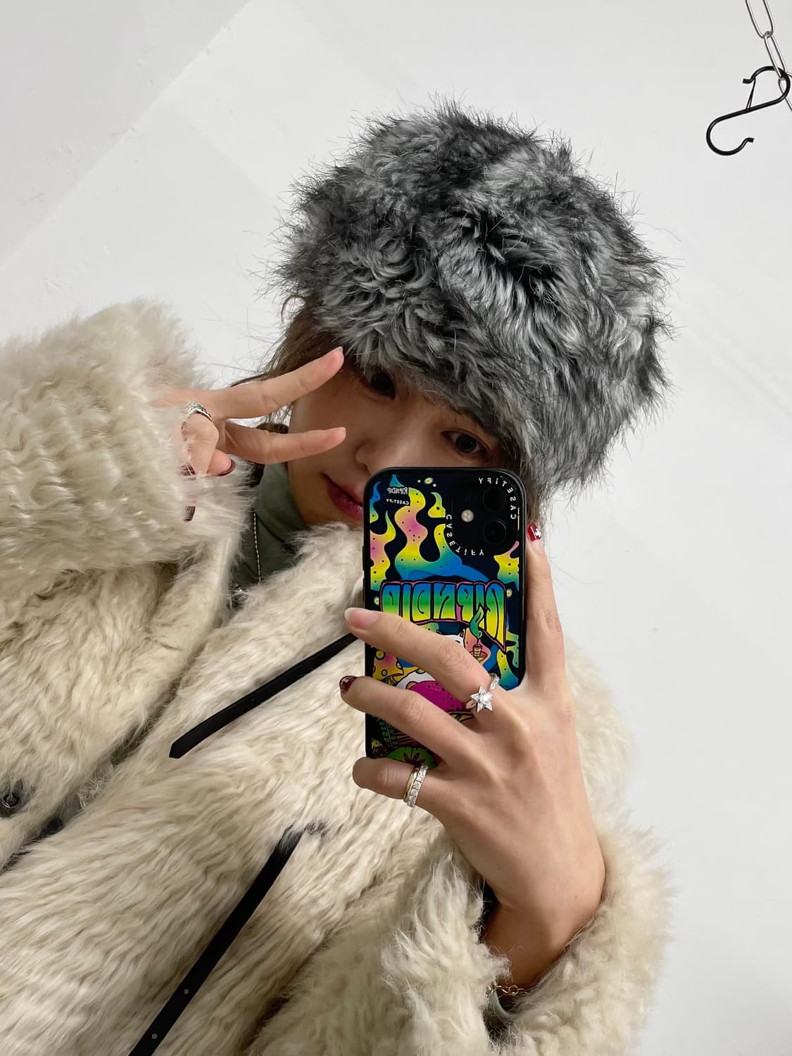 화이트페어리 러시안 퍼 햇 상품이미지3