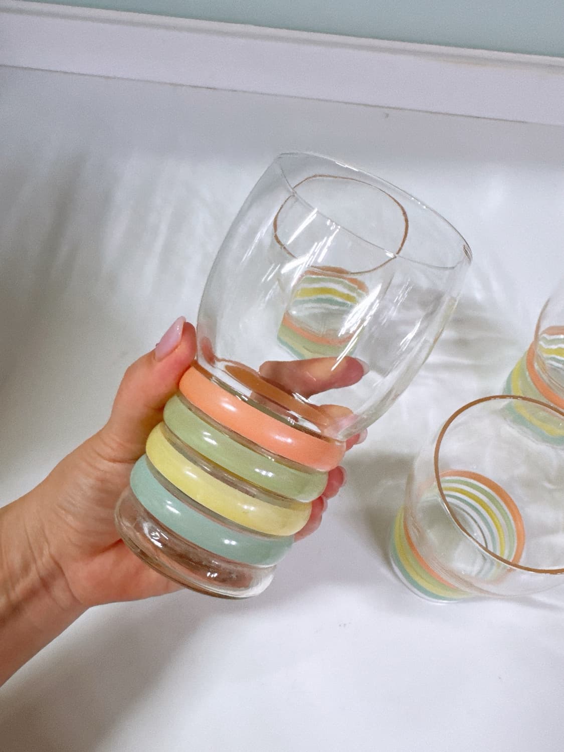 맥베스에반스 파스텔 유리컵 상품이미지3