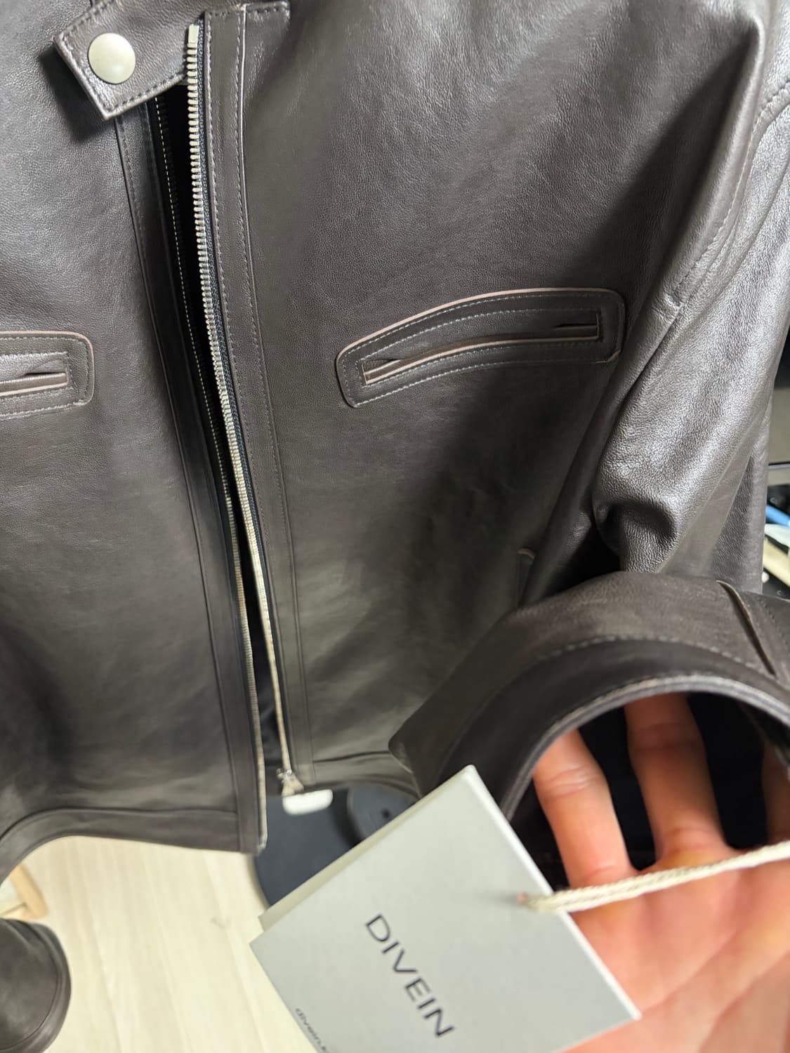 다이브인 레더자켓 브라운 2사이즈 상품이미지3