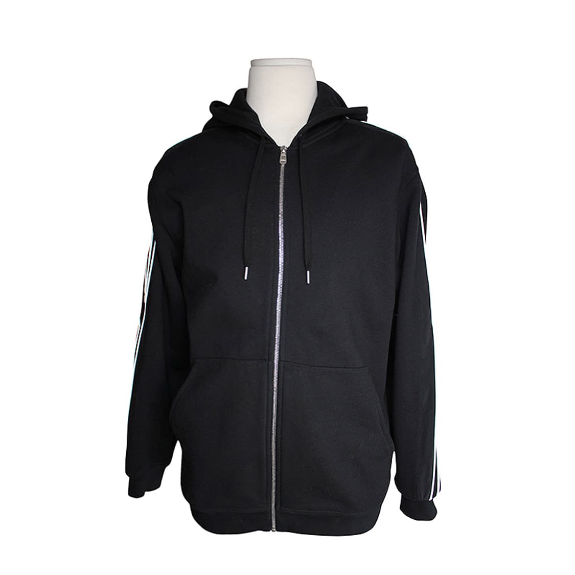 에르메스 블랙 앤 화이트 후드 집업 기모 남성 자켓 100 상품이미지1