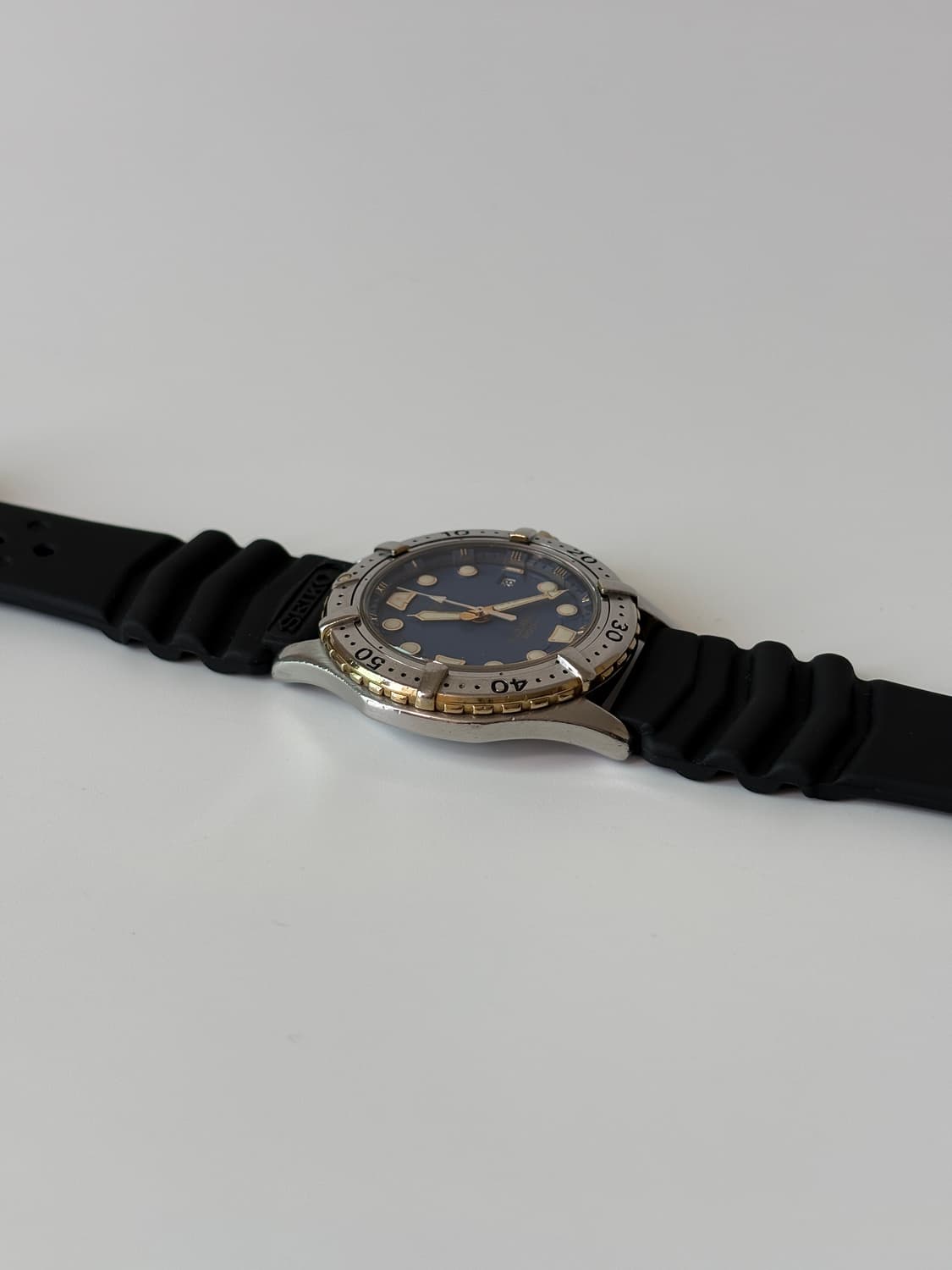 1990s Scuba Navy Dial Diver Quartz 상품이미지5