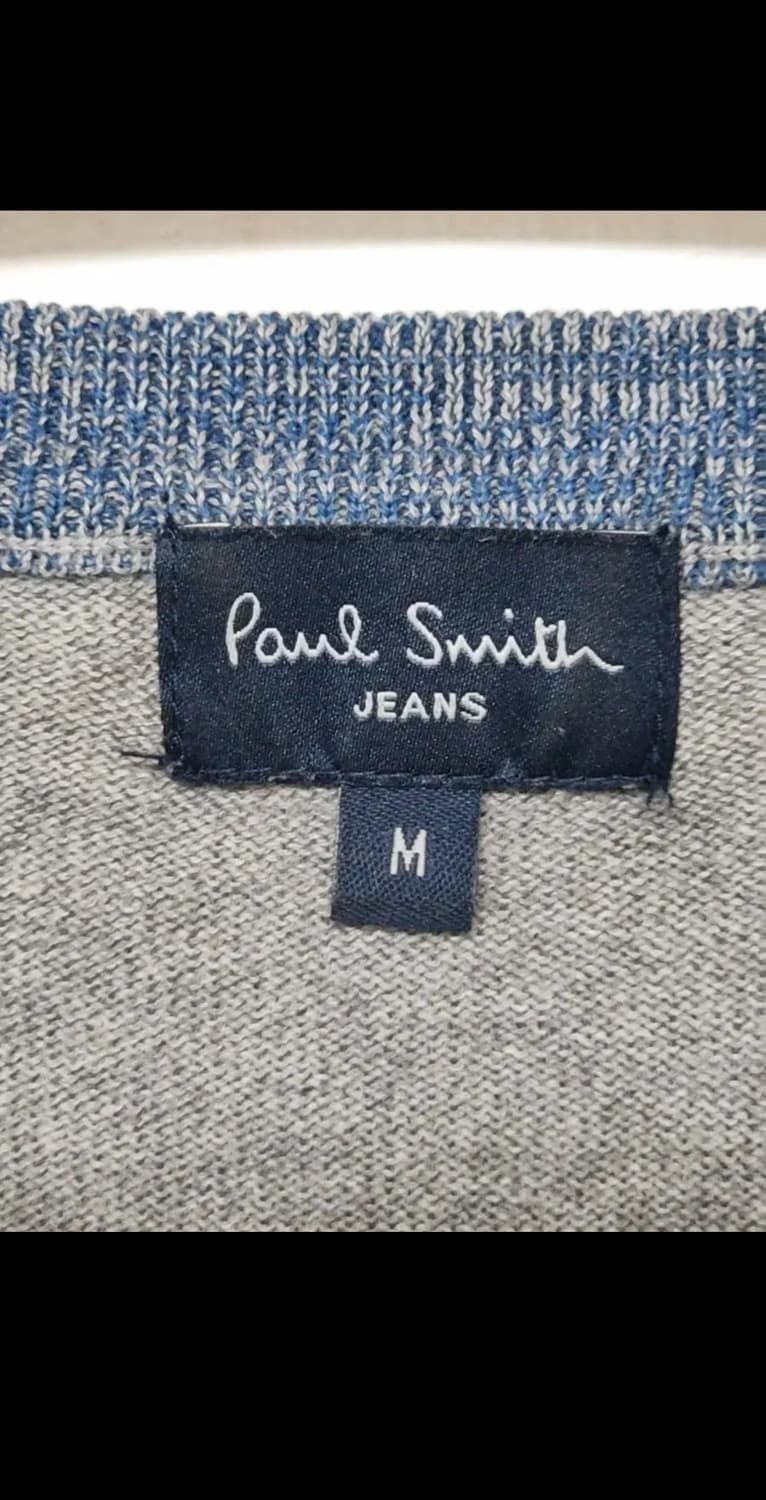 (M) 폴스미스 니트 그레이 얼룩말 스웨터 브이넥  상품이미지3