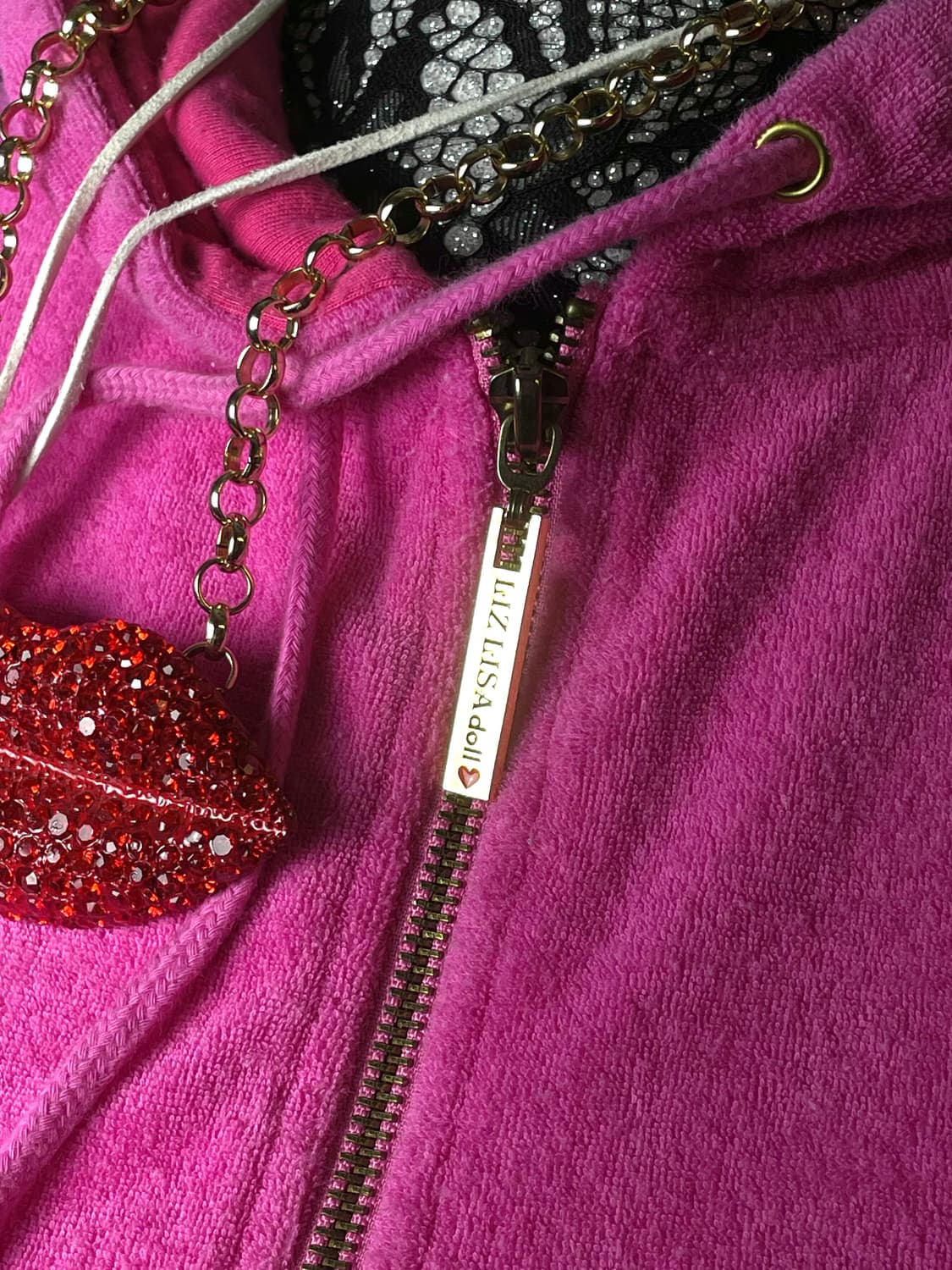 LIZ LISA DOLL 리즈리사 돌 핑크 래빗 토끼 우사미미 후드집업 상품이미지5