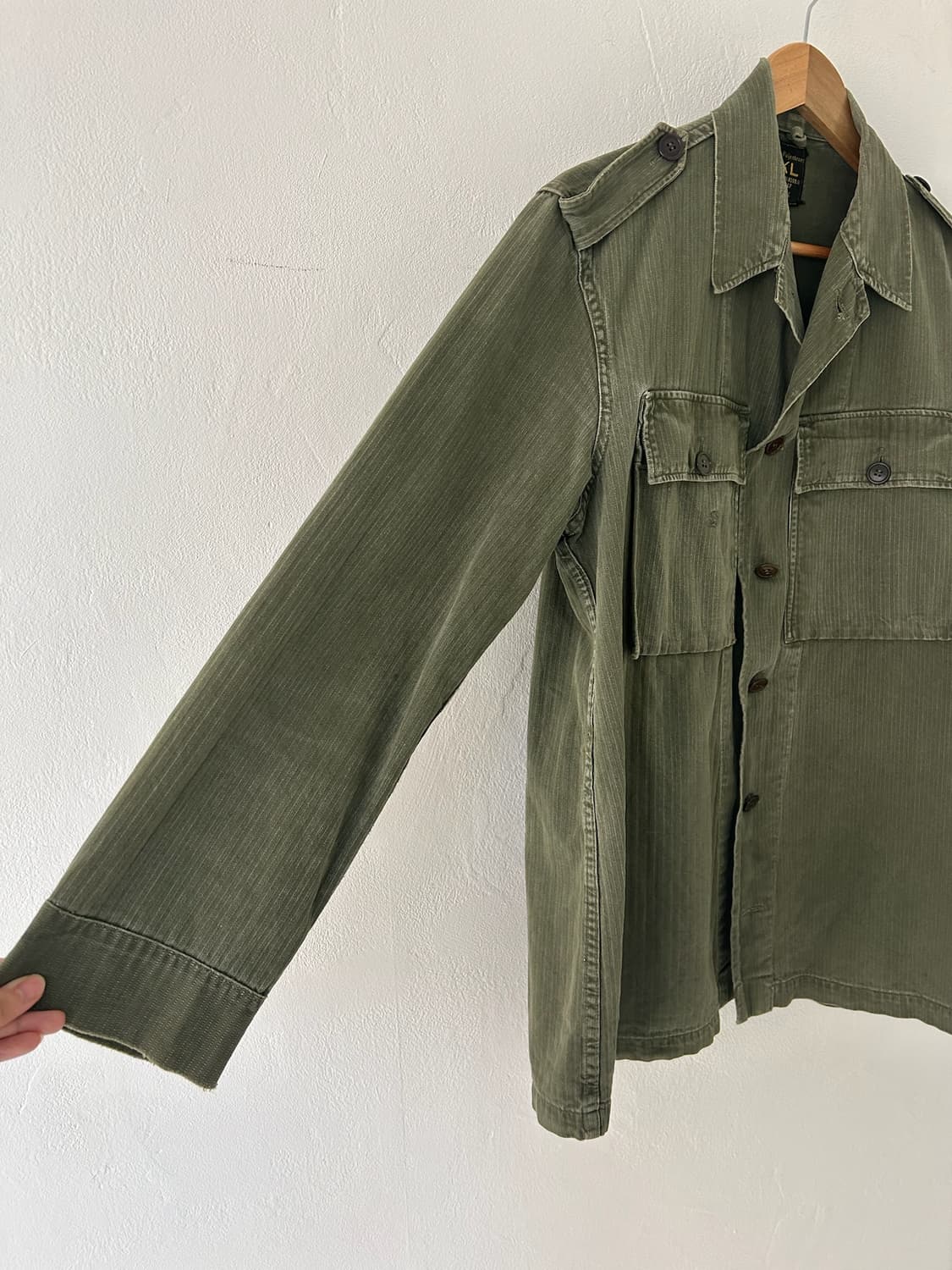 60's Dutch army hbt utility shirt 상품이미지3