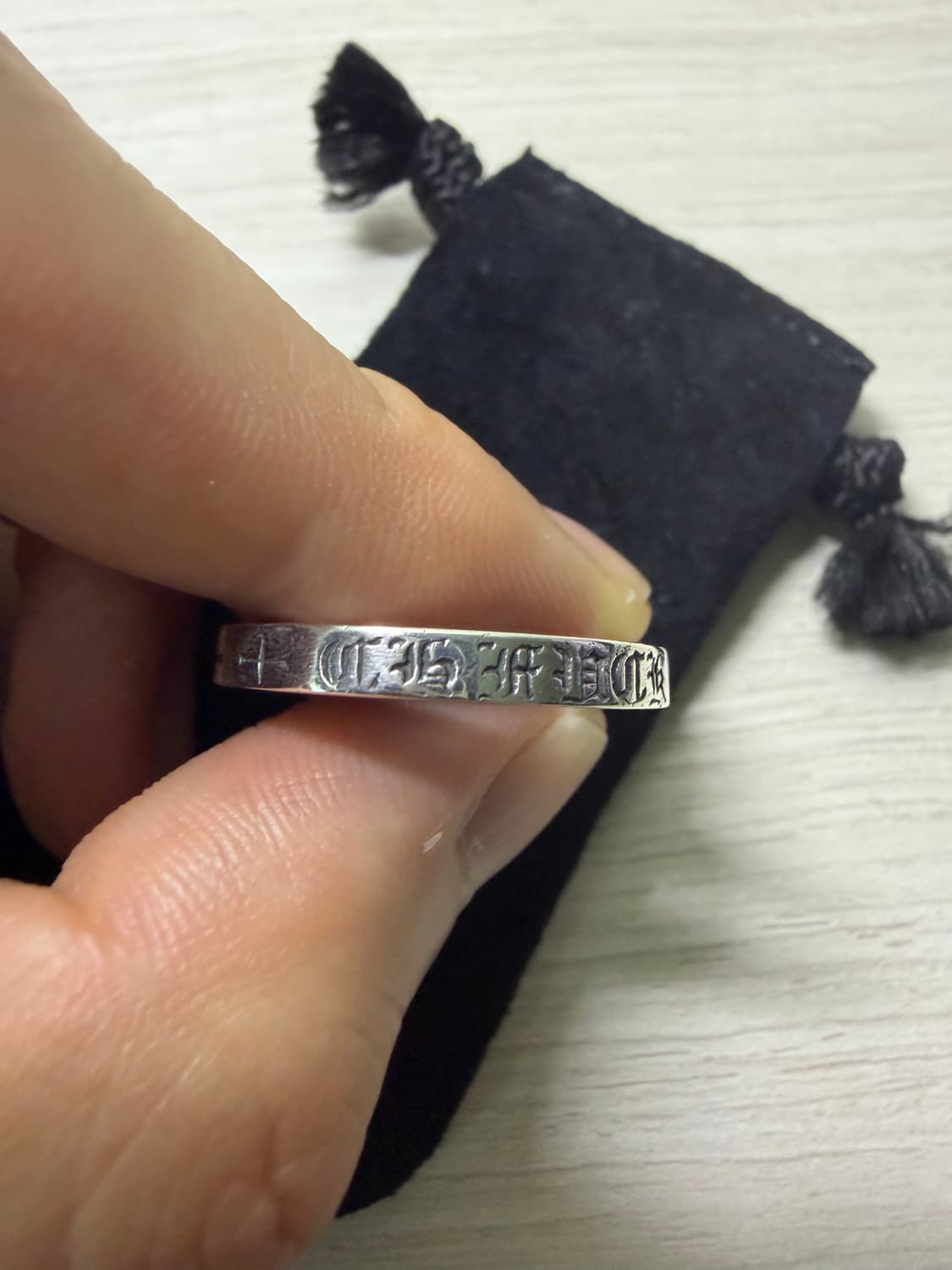 [us8] 크롬하츠  퍽유링 3미리 스페이서 링 반지 상품이미지7