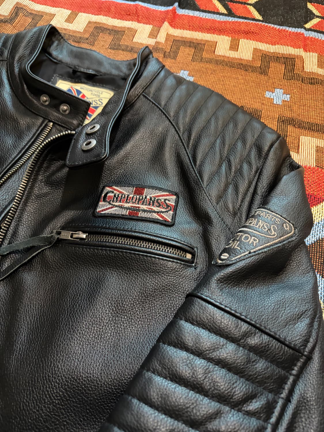 4XL) 양가죽 모터사이클 레더 자켓 상품이미지4