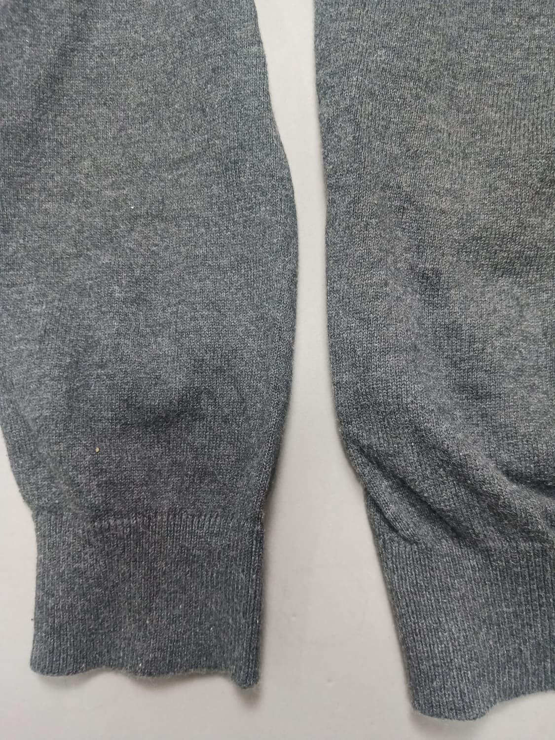 [M] 리포트 콜렉션 하프지퍼 긴소매 스웨터 니트 그레이 상품이미지9