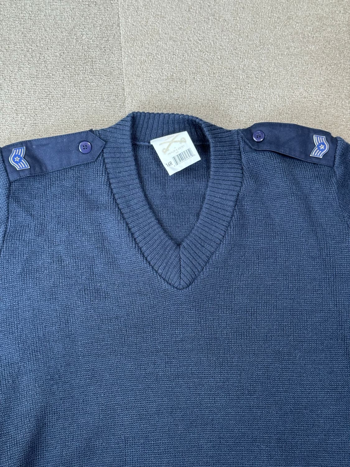 미 공군(USAF) 오리지널 코만도 스웨터 (계급장 포함) 상품이미지5