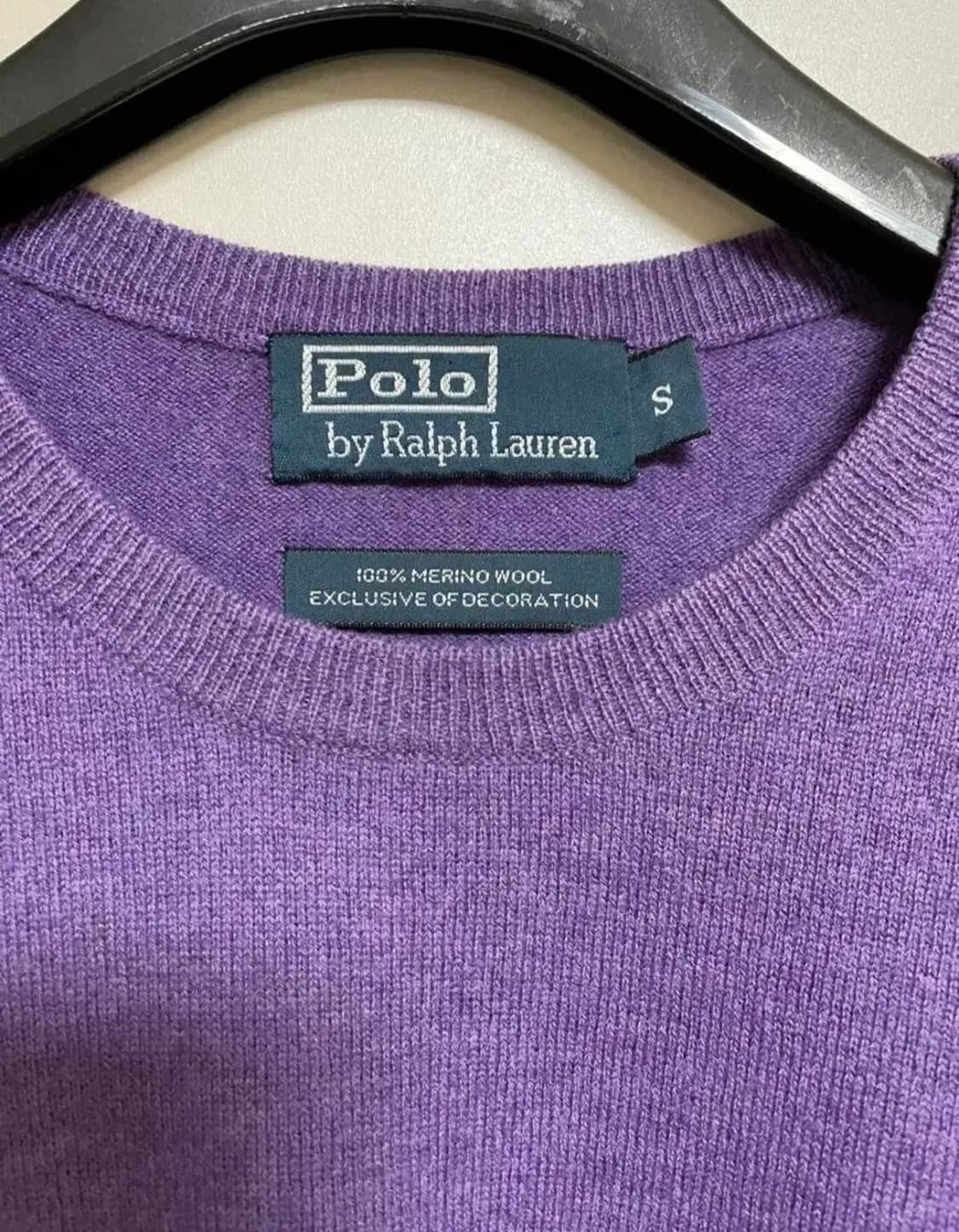 Polo 폴로 메리노 울 100% 니트 S 사이즈 purple 상품이미지2