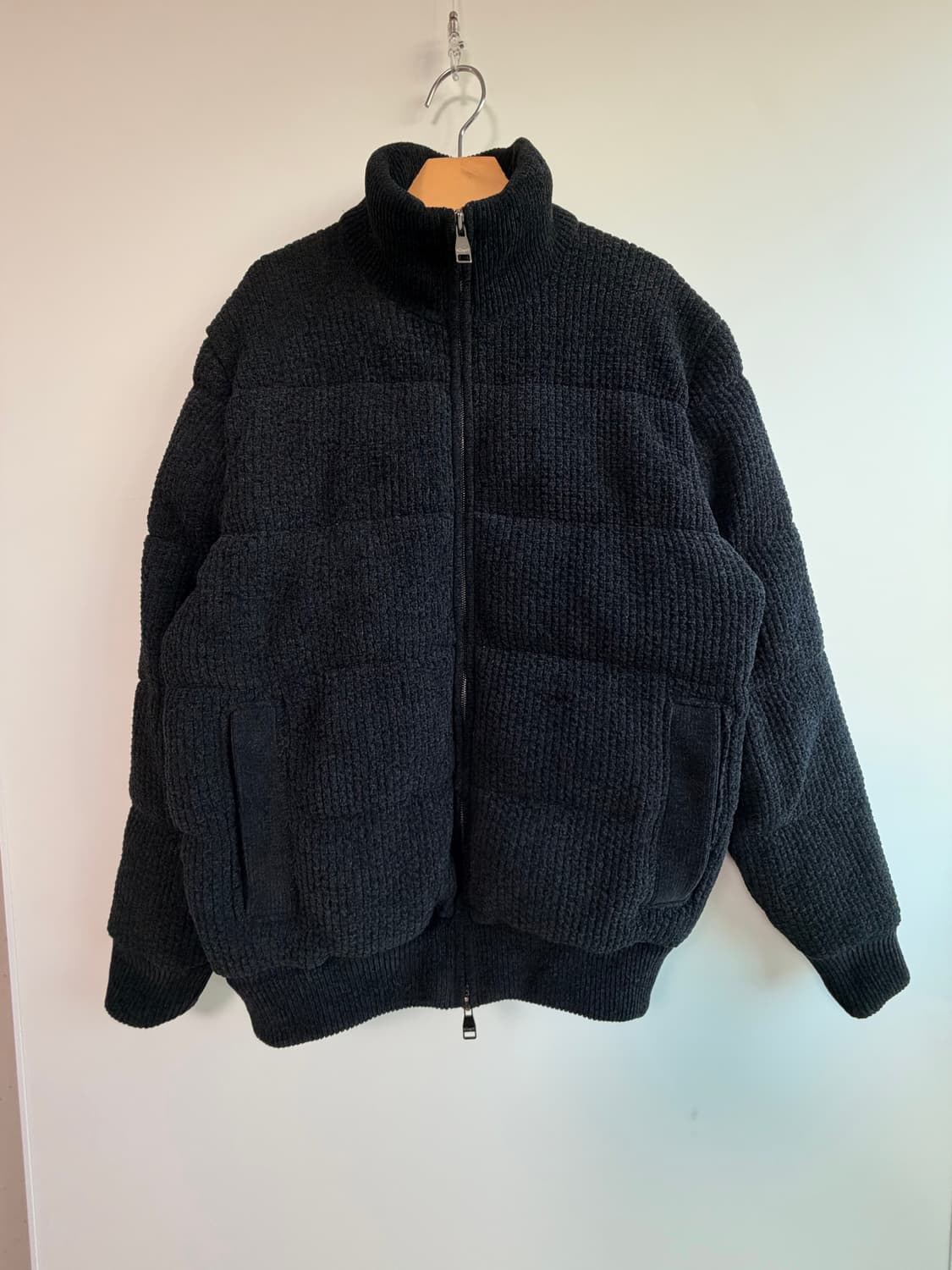 알레그리 [25FW] 블랙《Velour》니트 다운 점퍼 상품이미지10