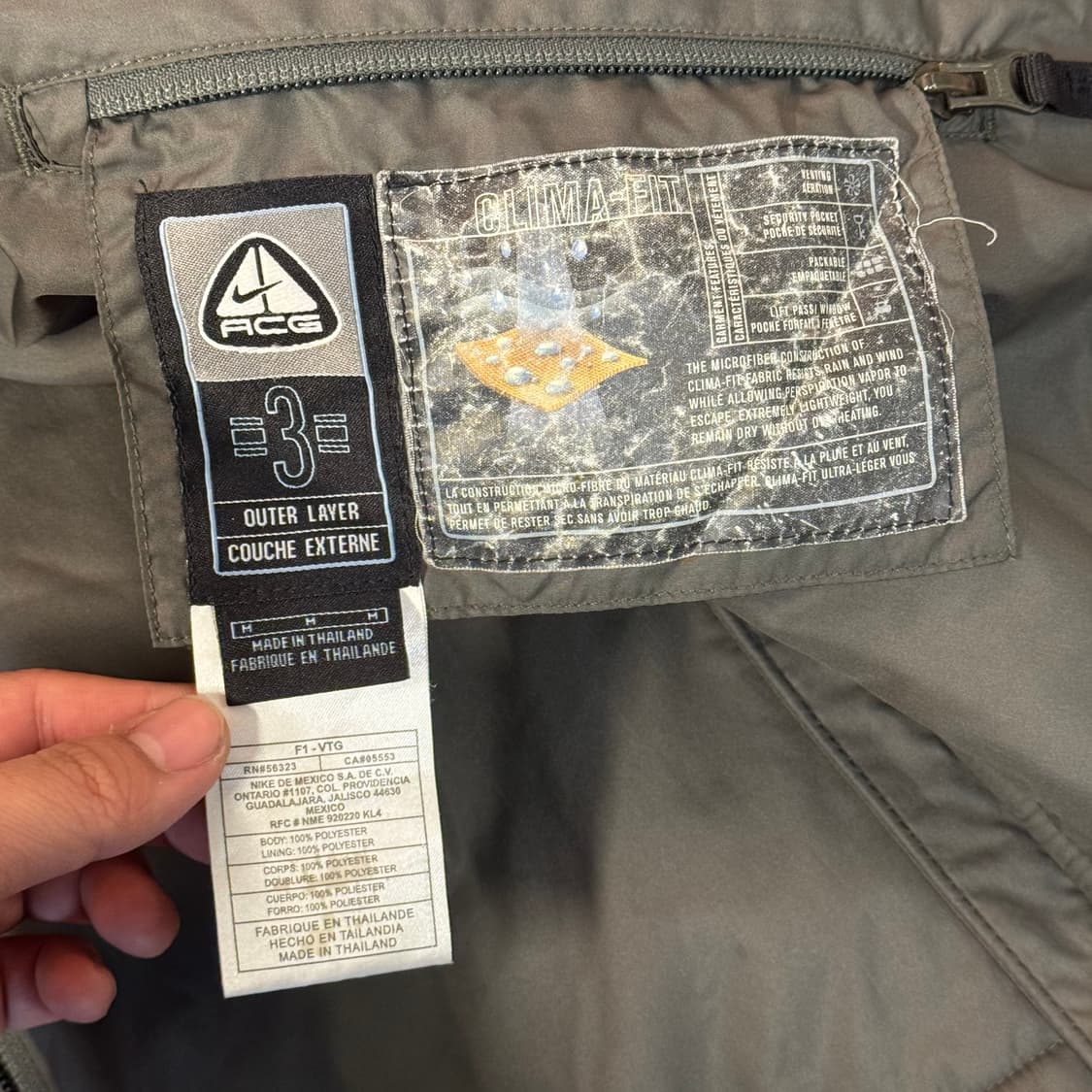 ACG 리버시블 플리스 자켓 (L-XL) 카키 상품이미지10