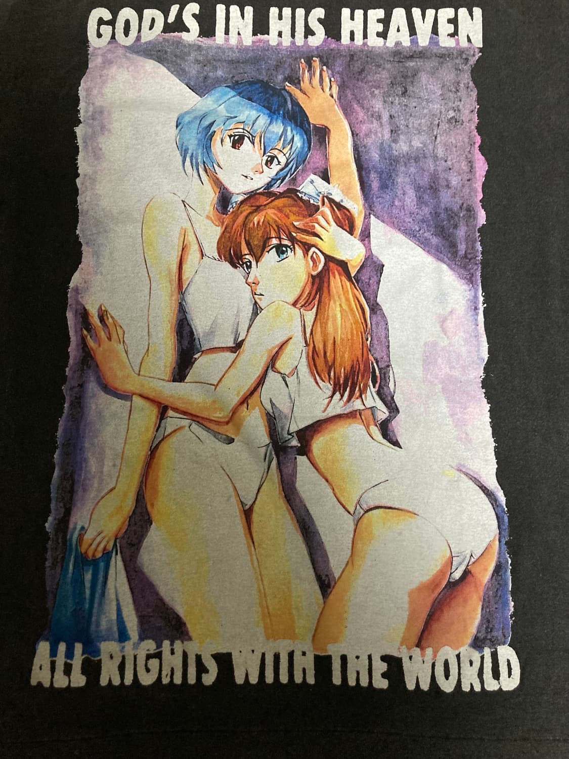 [XL] Evangelion Rei & Asuka bootleg tee 상품이미지2