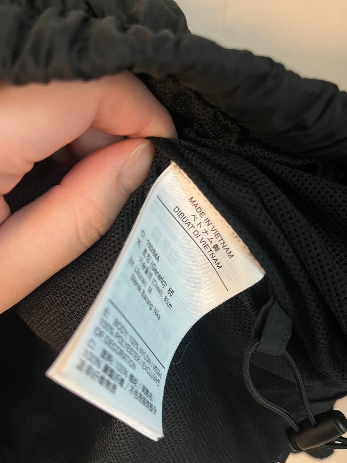 나이키 에센셜 바람막이 블랙 [M] 상품이미지5