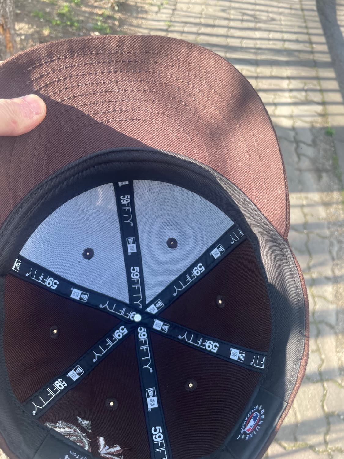 “New Era 뉴욕 양키스 59FIFTY 페이즐리 브라운 커스텀 캡 상품이미지4