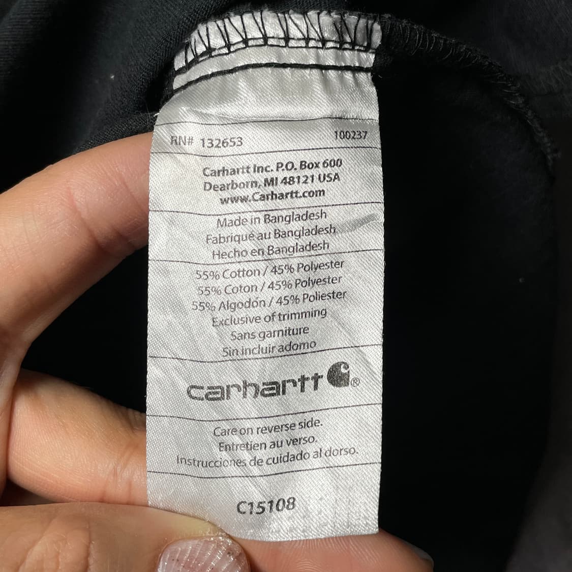 CARHARTT 칼하트C15108 립스탑 스크럽 반팔티셔츠 A01120 상품이미지10