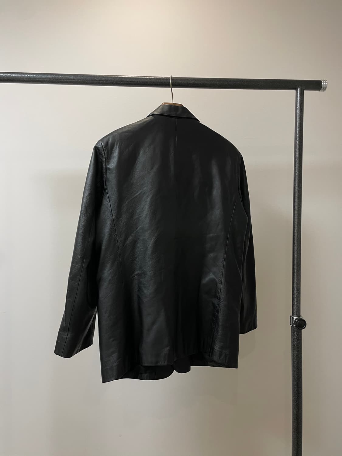 (100) Skinfactory 소가죽 3버튼 레더 자켓 상품이미지3