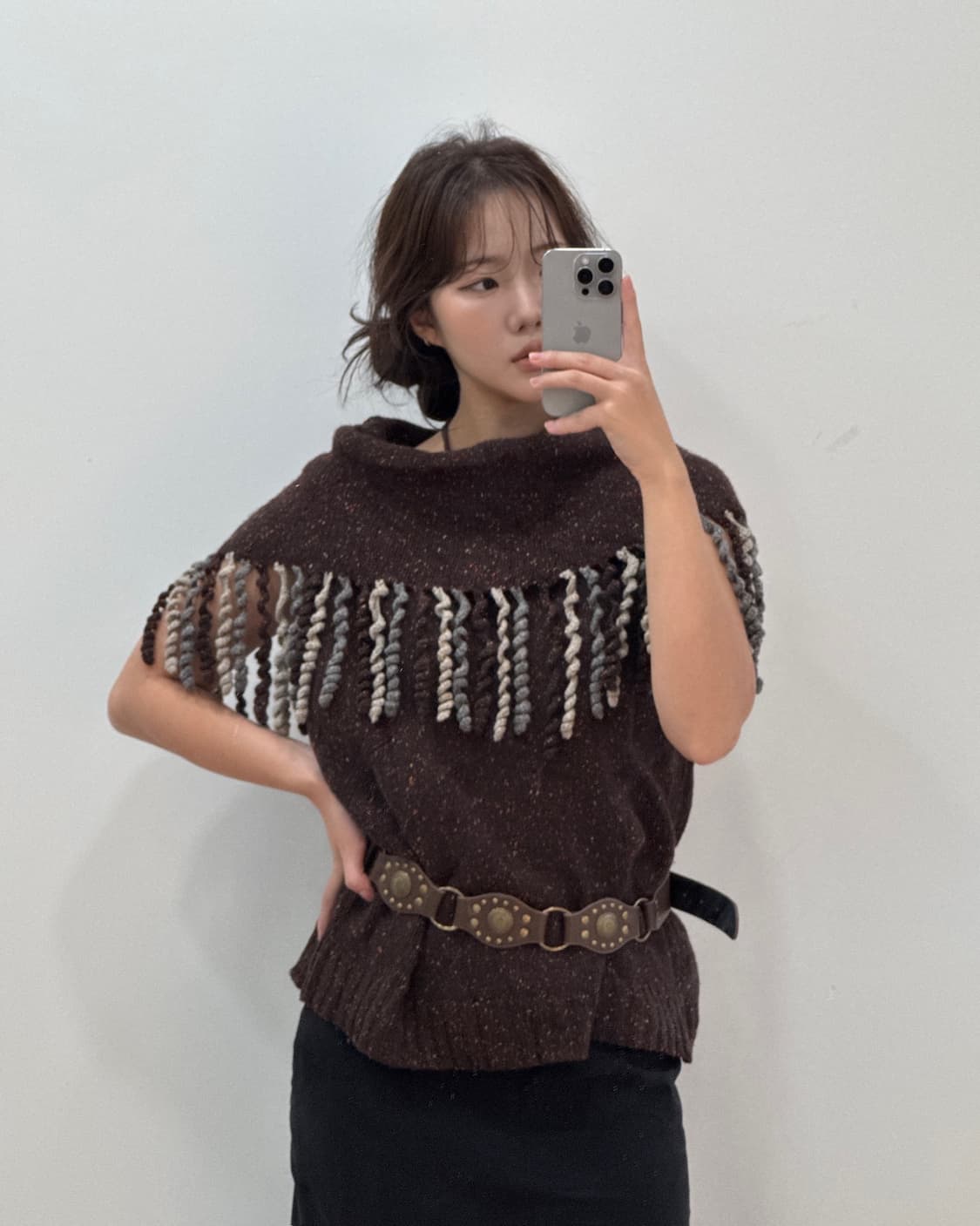 일본 빈티지 탑, 오프숄더  상품이미지1
