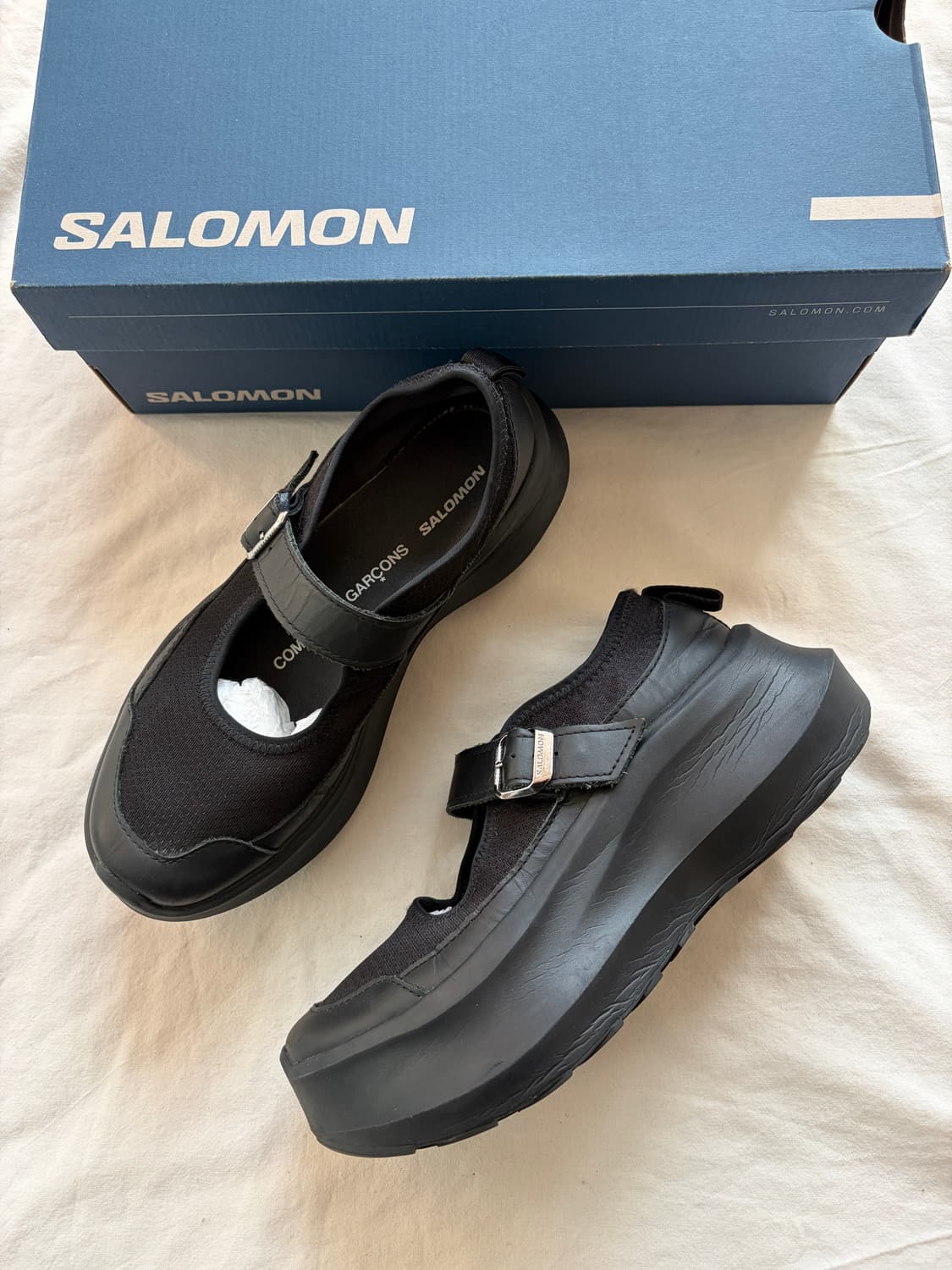 살로몬 x 꼼데가르송 RX 메리제인 플랫폼 블랙  CDG  SALOMON 상품이미지1