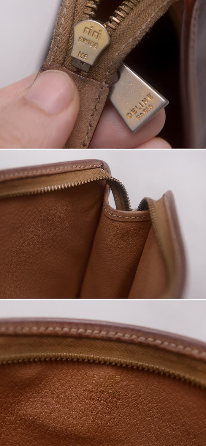 셀린느 (CELINE) 클래식 올드 마카담 지퍼 원포켓 파우치.클러치백 상품이미지10