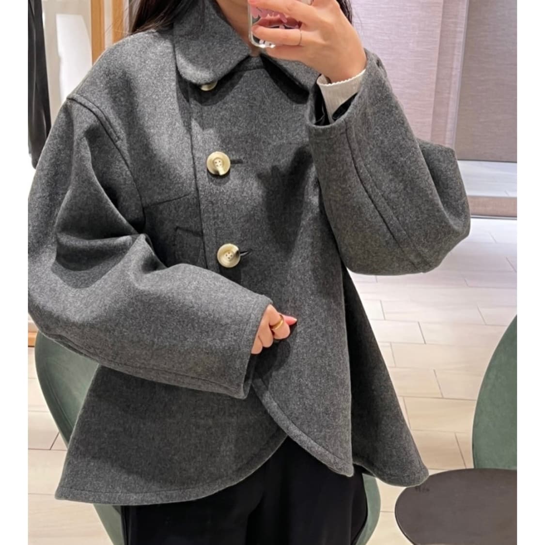 엔폴드 라운드 헴 코트 38사이즈 상품이미지9