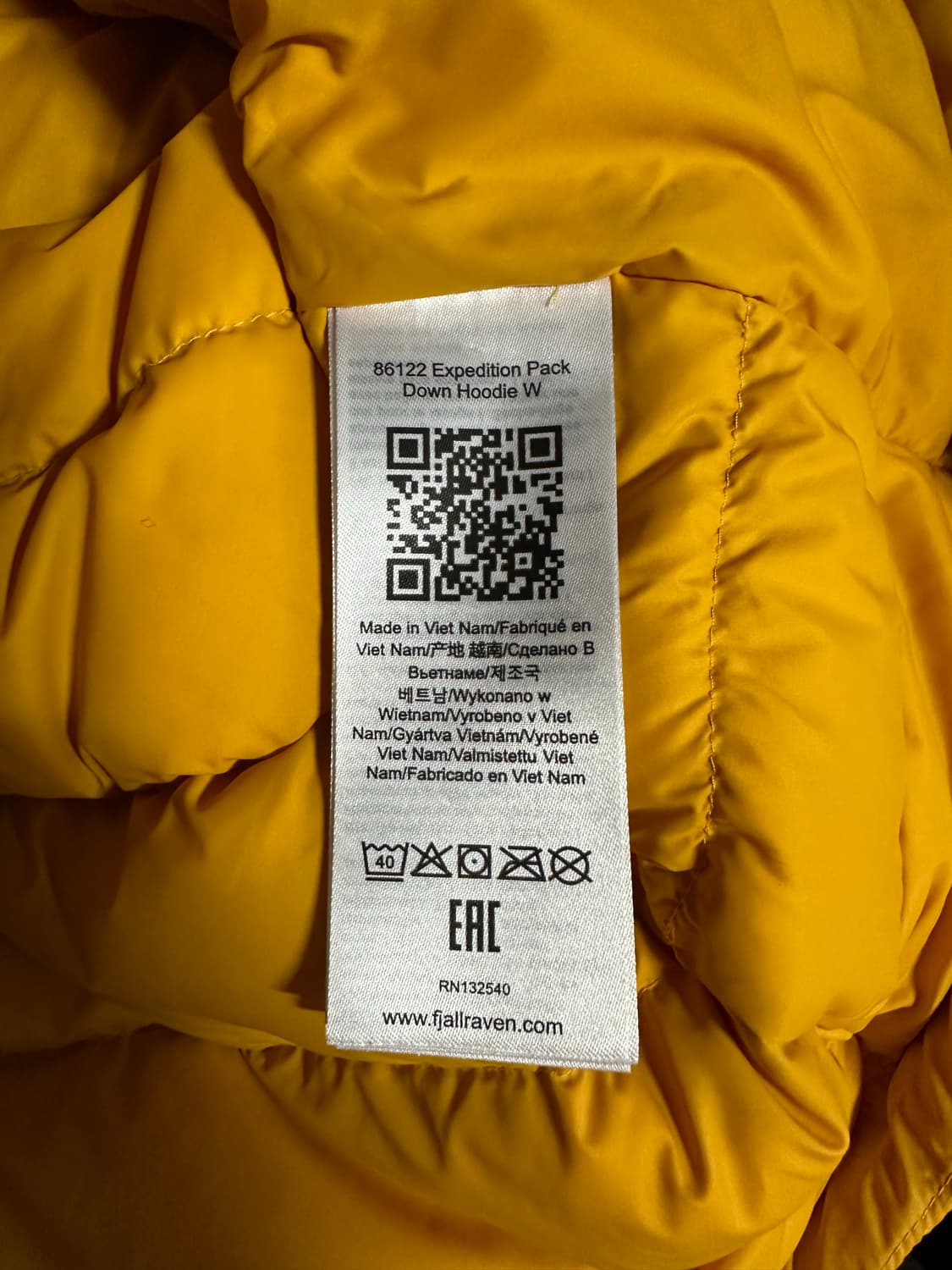 피엘라벤 우먼 익스페디션 팩 다운 후디 패딩 머스타드 옐로우 s 상품이미지8