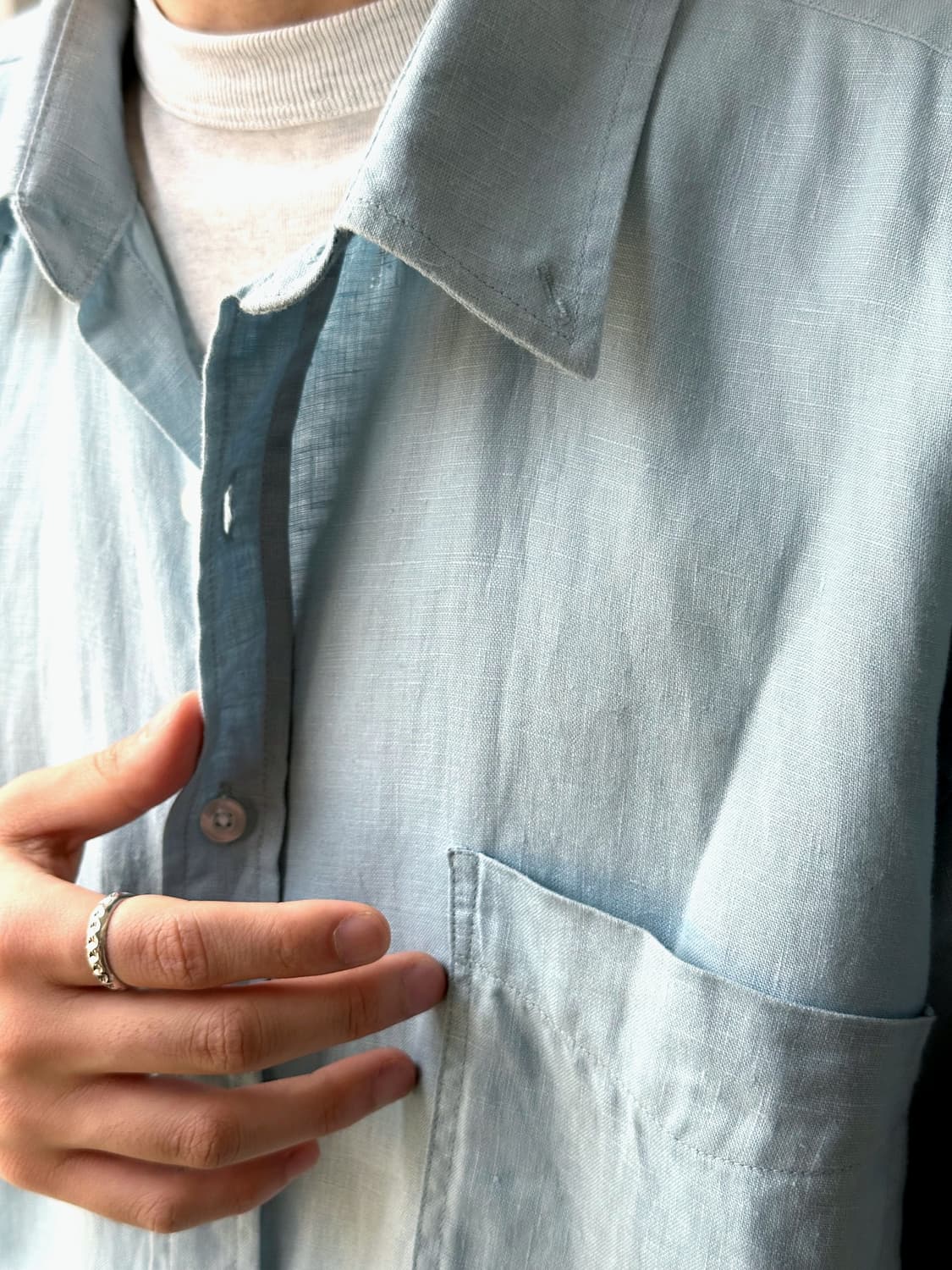 Pure linen H/S shirt 상품이미지8