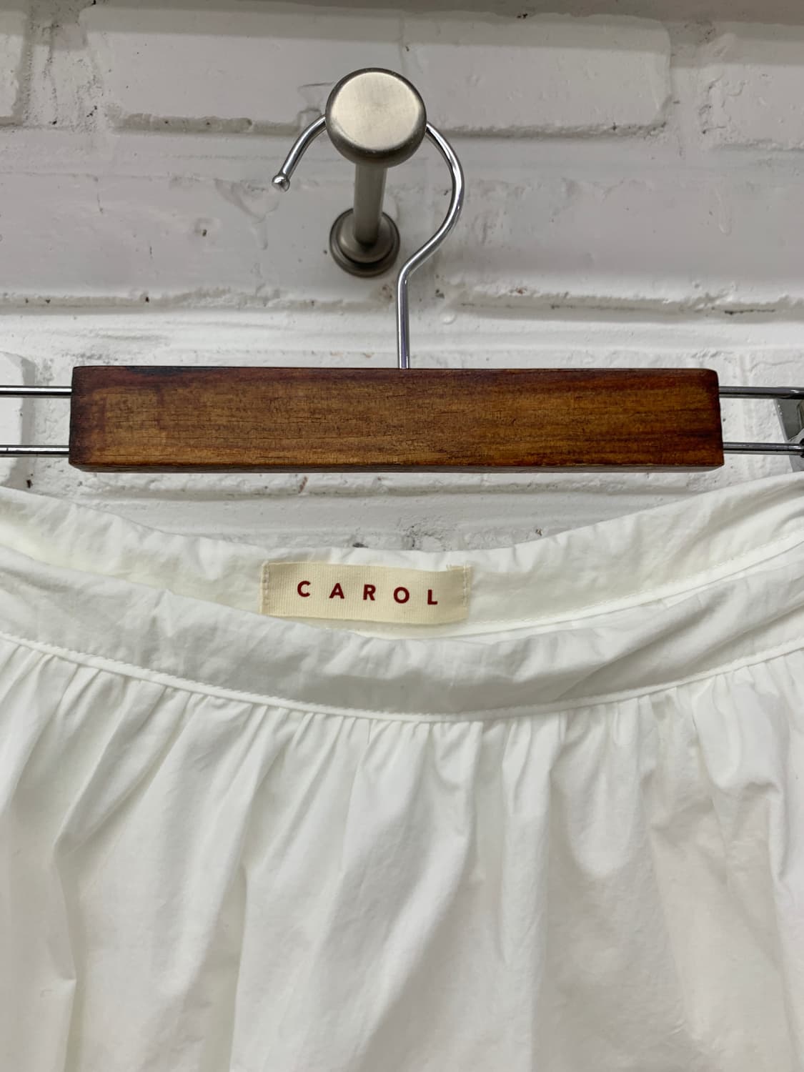 플레어 미디 스커트 화이트 상품이미지2