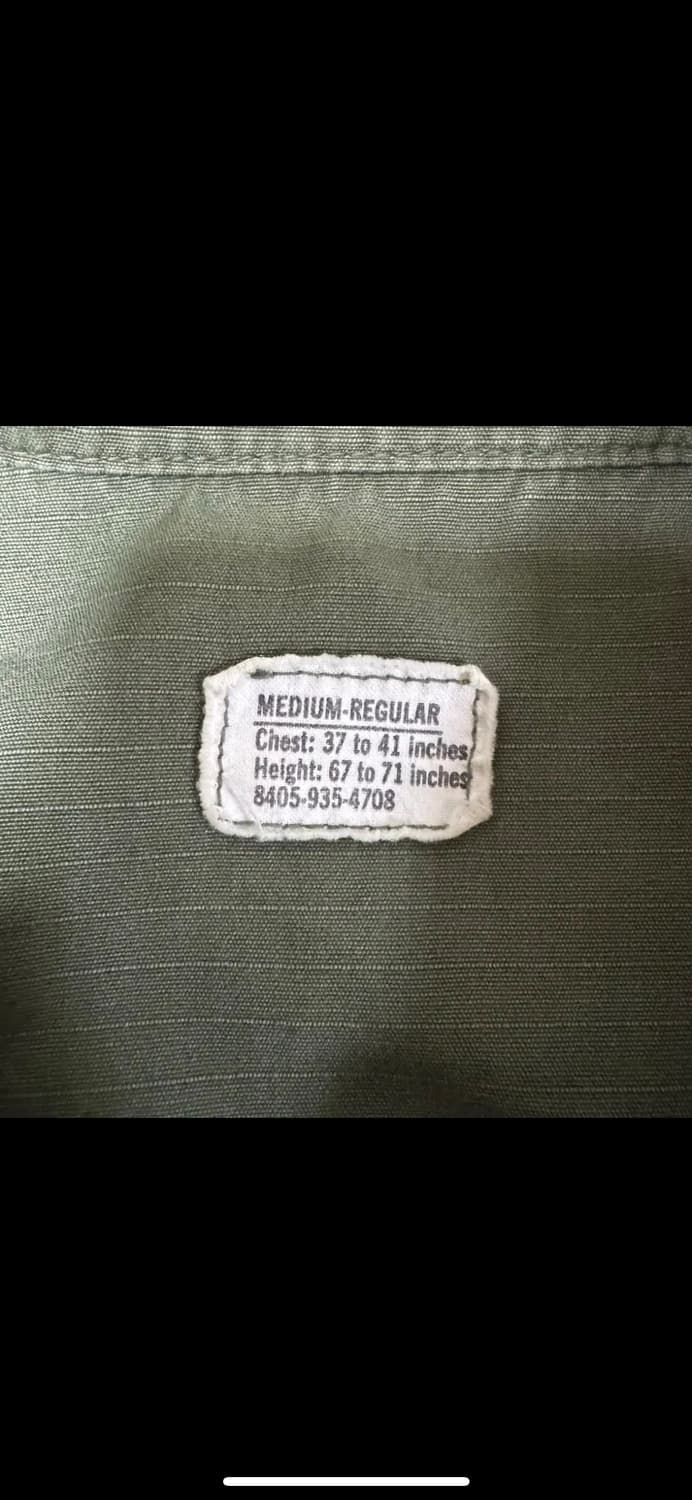 60s OG 베트남 정글 퍼티그 자켓 (M/R) 상품이미지3