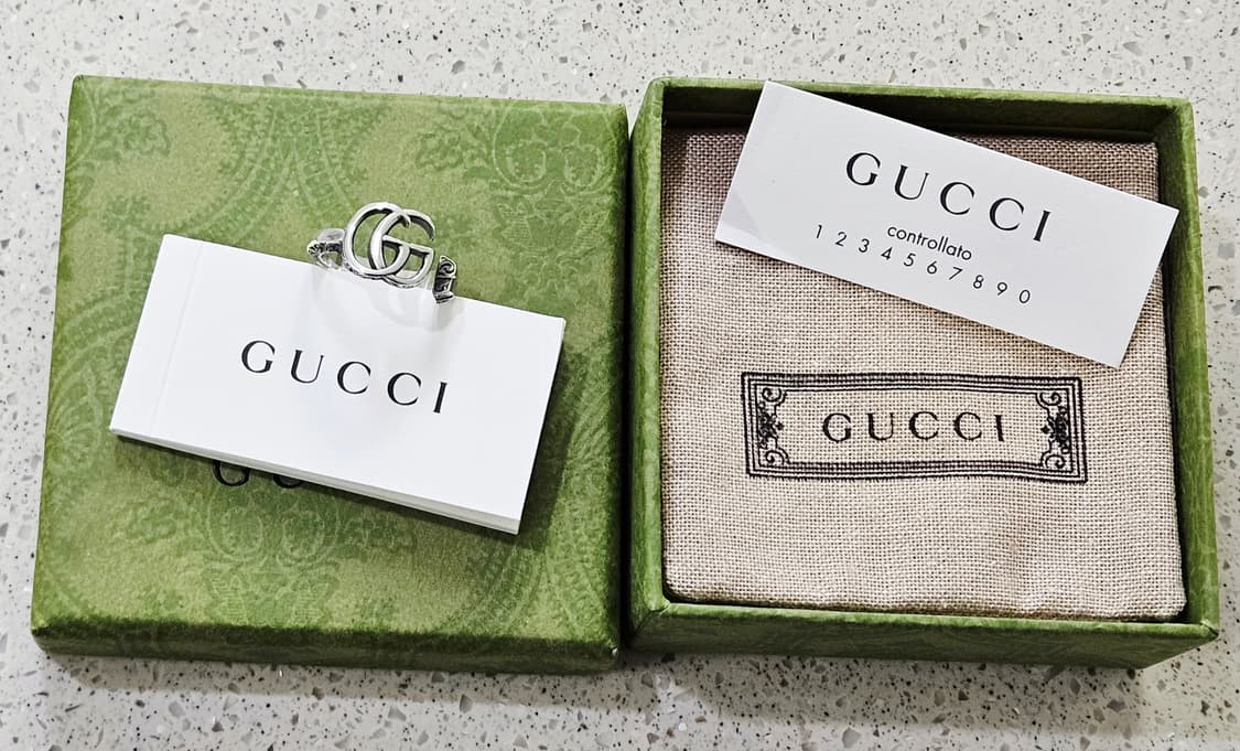 [상태최상] 구찌 GG 마몽 키 925 실버 반지 14호 [정품/풀박스] 상품이미지5