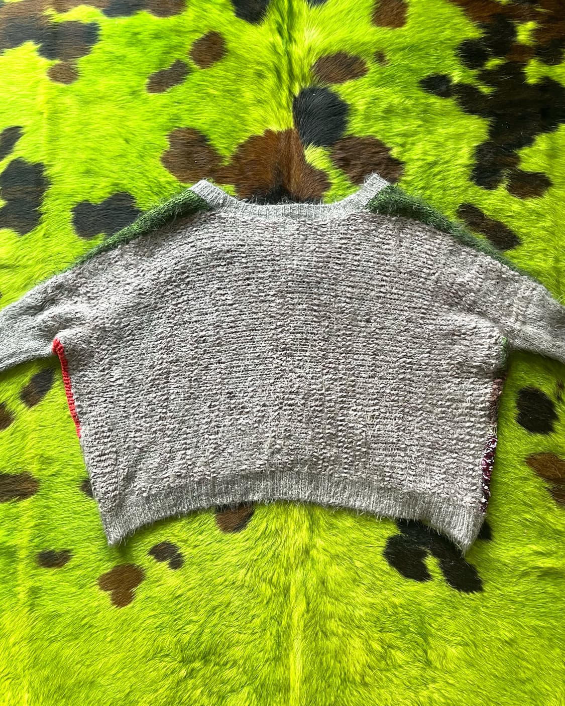 PLASTIC ISLAND Mix Texture Fur Cardigan 상품이미지9