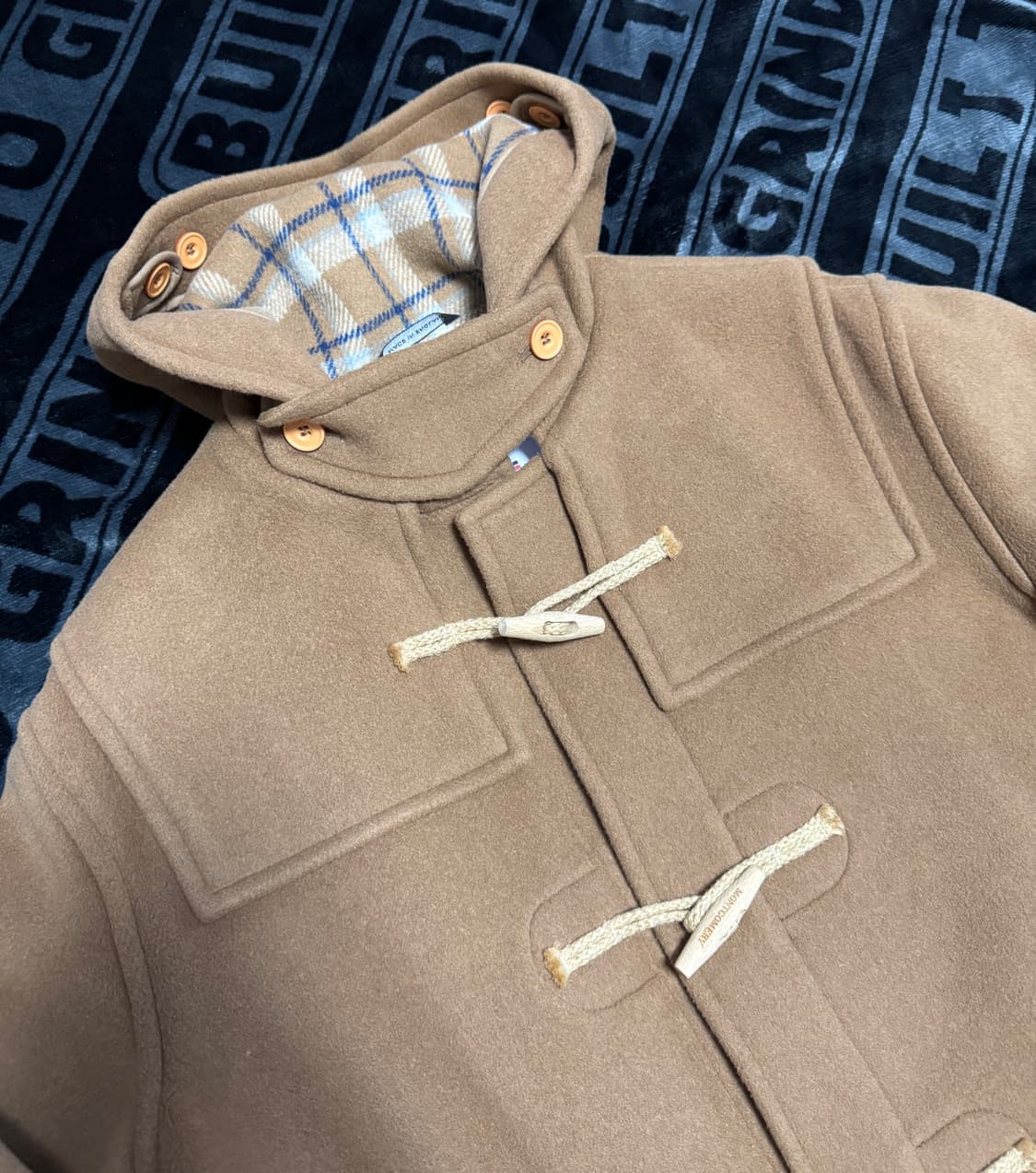 오리지널 몽고메리 더플코트 클래식 우든 토글 카멜 상품이미지4