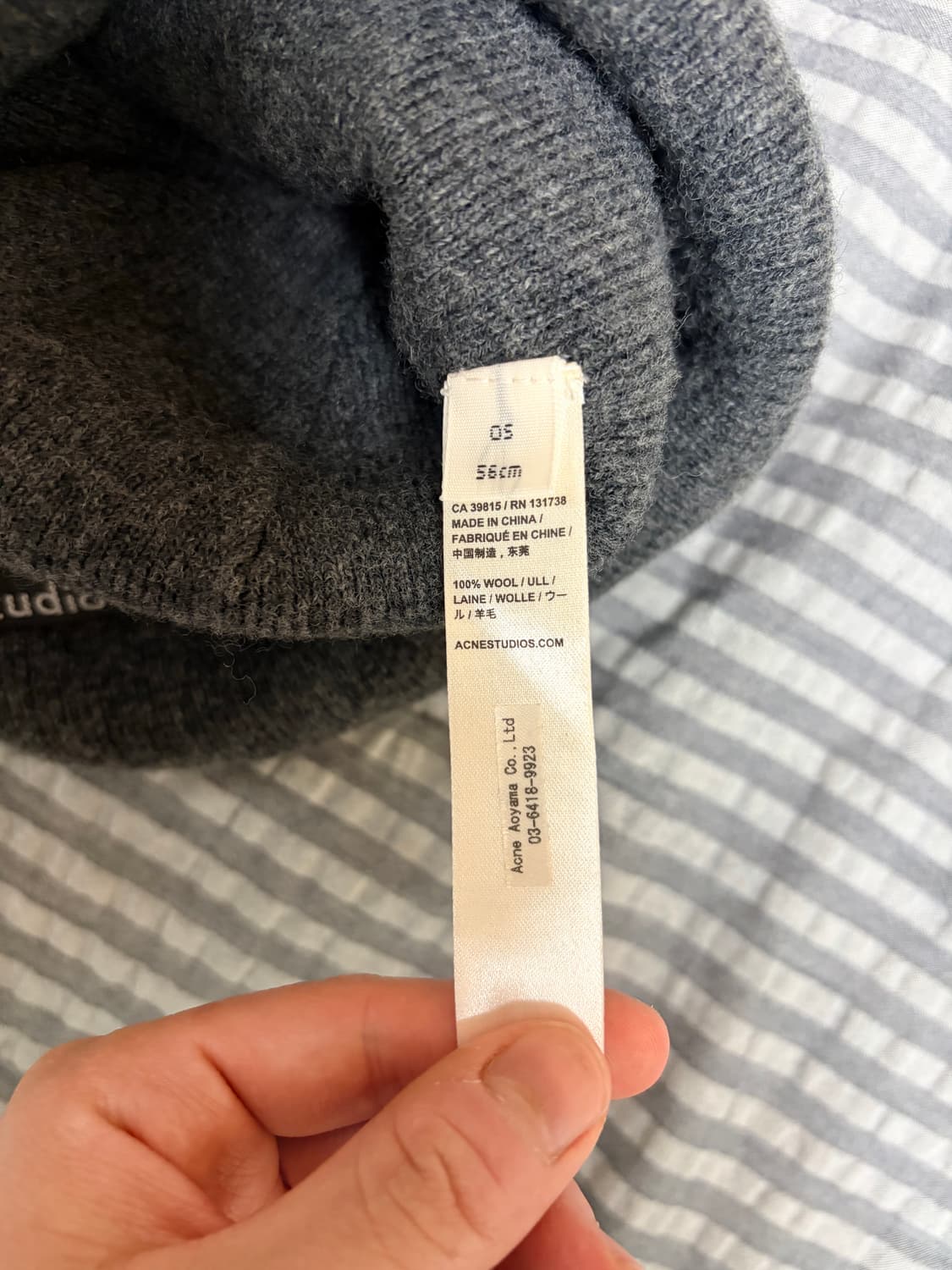 아크네 비니 다크그레이 상품이미지4