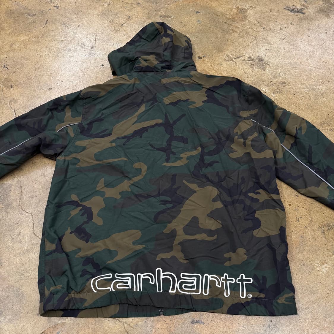 칼하트 카모 밀리터리 후드 바람막이 자켓 상품이미지4
