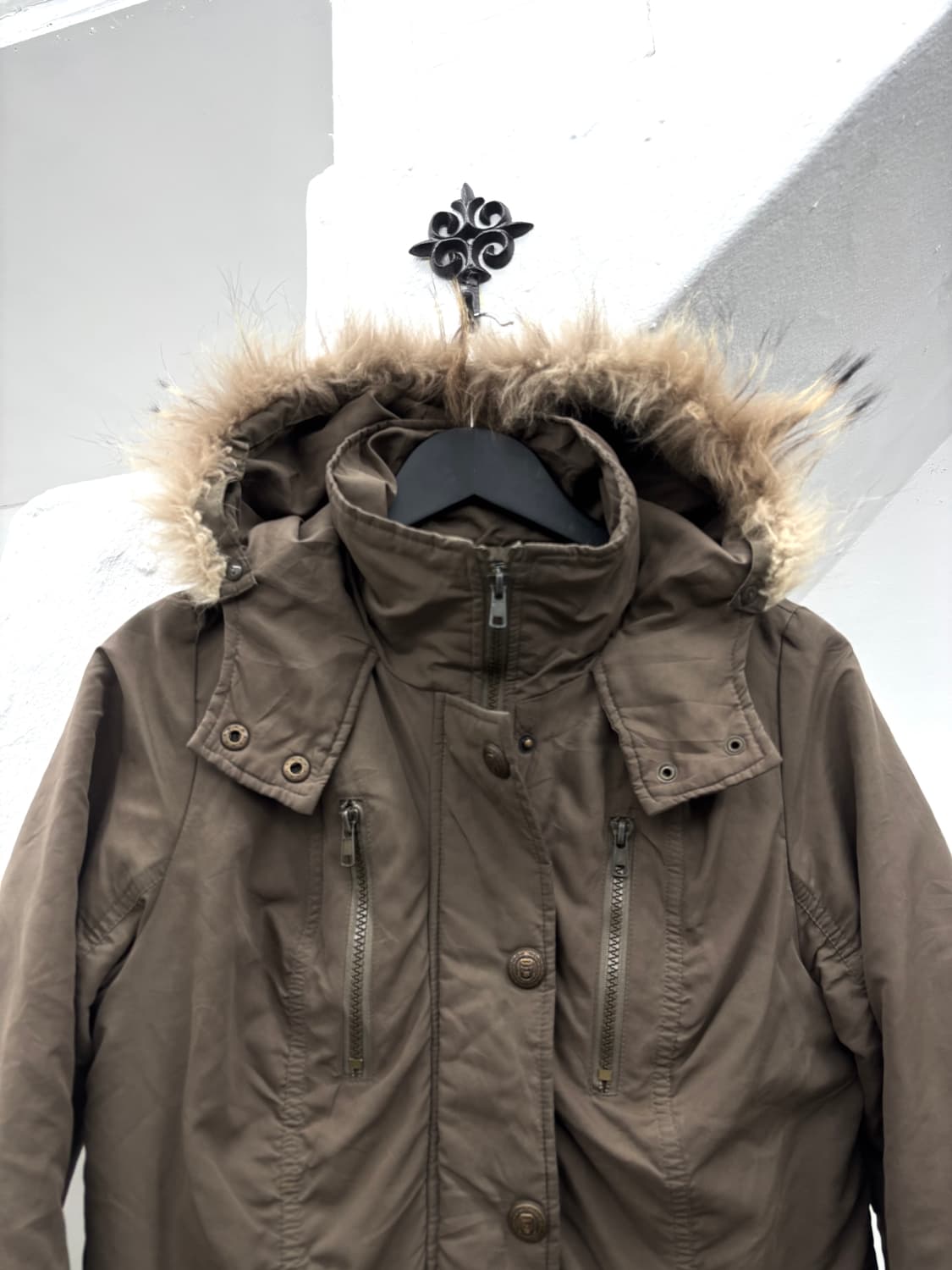 Grunge mood cargo pocket fur jacket  상품이미지2