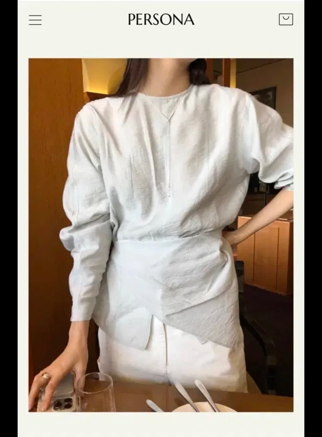 시무어 페르소나 스카프 블라우스 상품이미지1