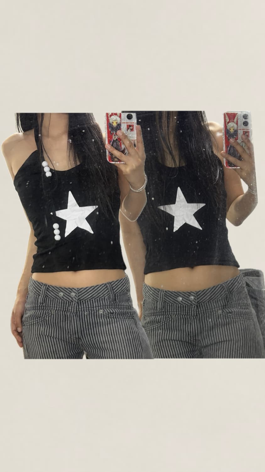 오미이티 omighty 스타 홀터넥 나시 s  상품이미지4