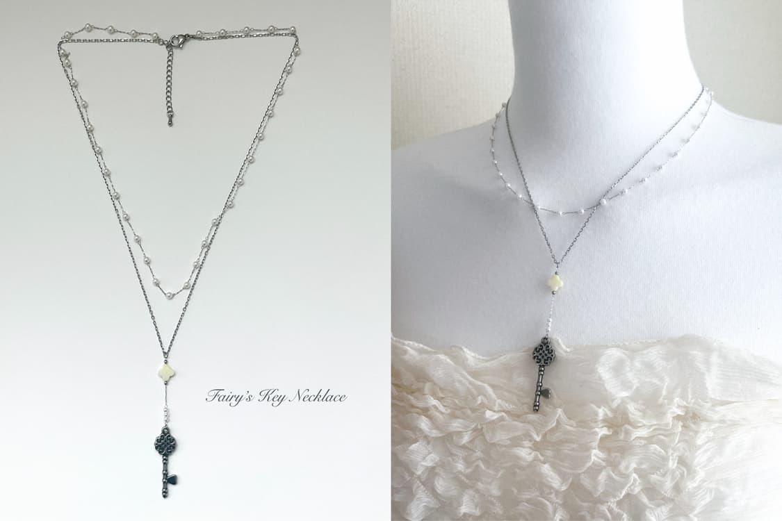 Fairy’s Key Necklace 열쇠 레이어드 써지컬 목걸이 상품이미지7
