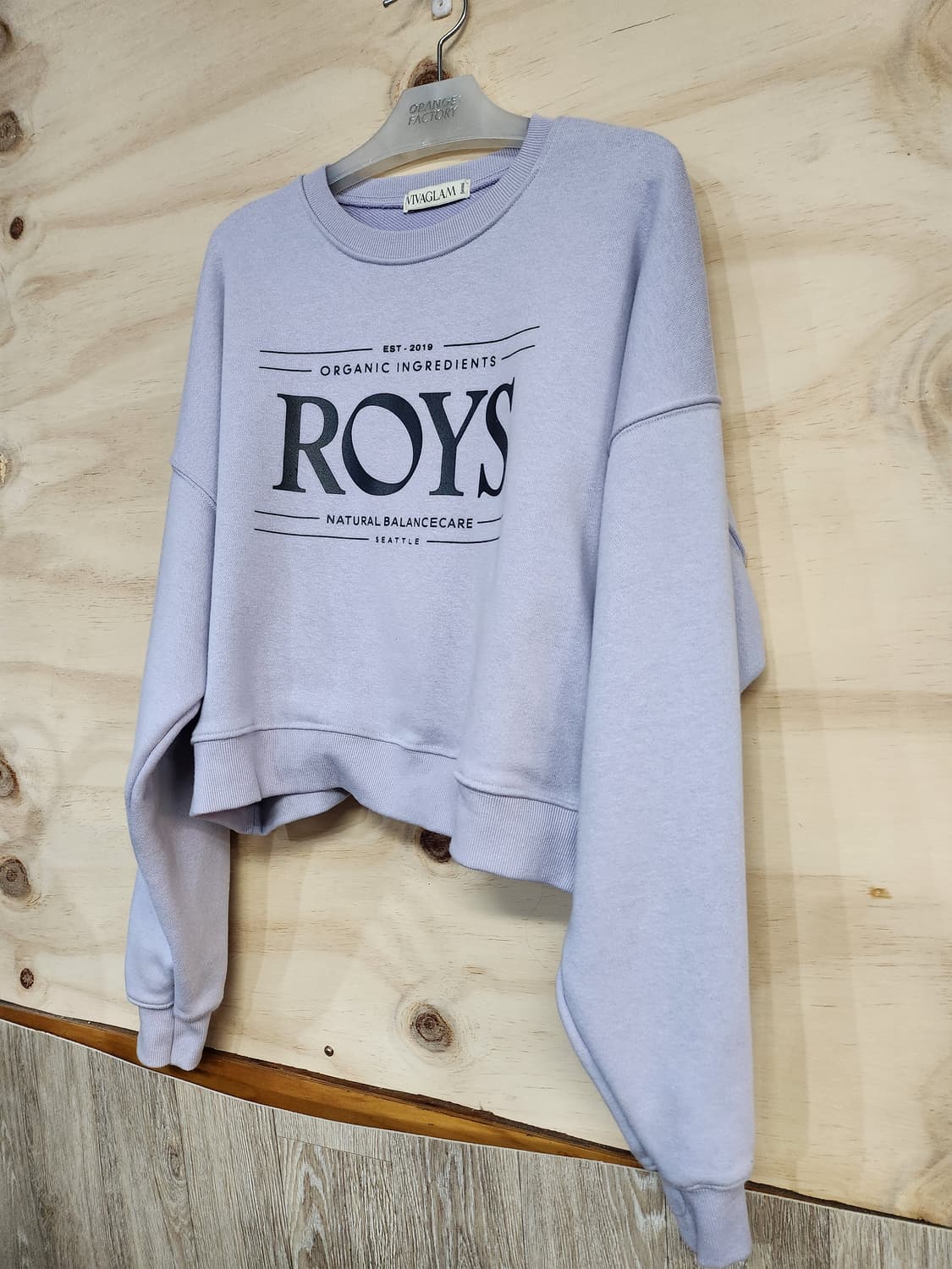 180) 여성 크롭 맨투맨 상품이미지3