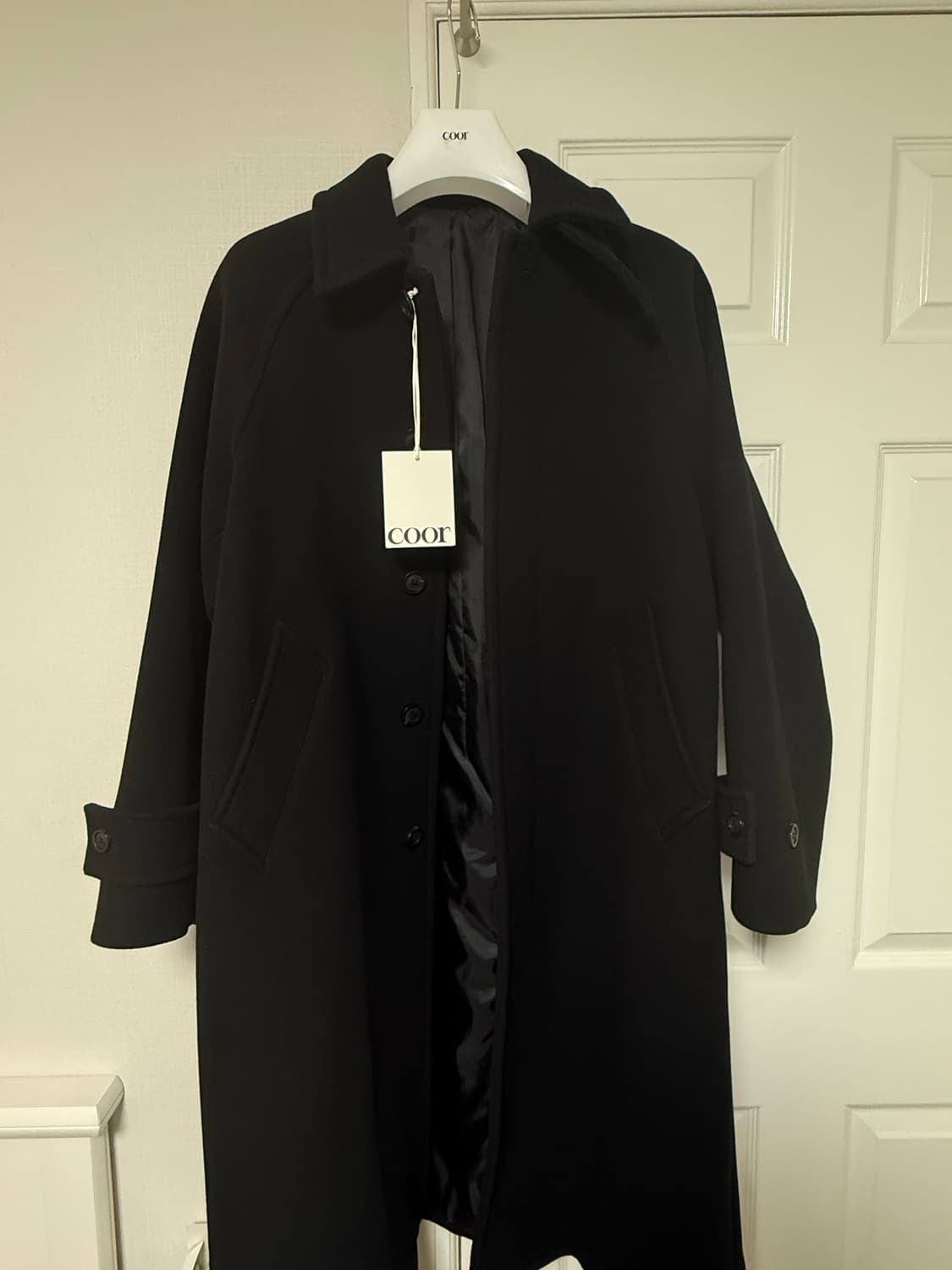 25FW 쿠어 벨란디 캐시미어 블렌드 발마칸 코트 (블랙/S) 상품이미지3