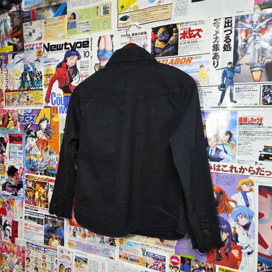 그런지 펑크 패치 블랙 셔츠 상품이미지5