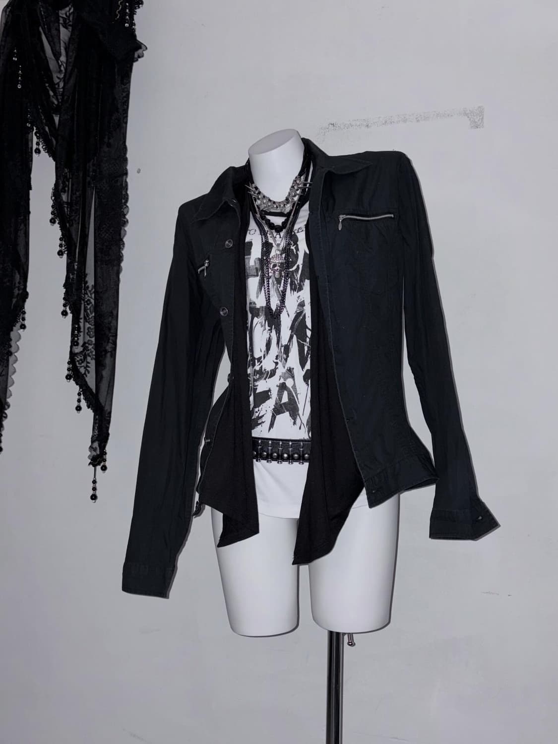 락시크코디 드레이프 실루엣 펑크 고딕락  상품이미지2