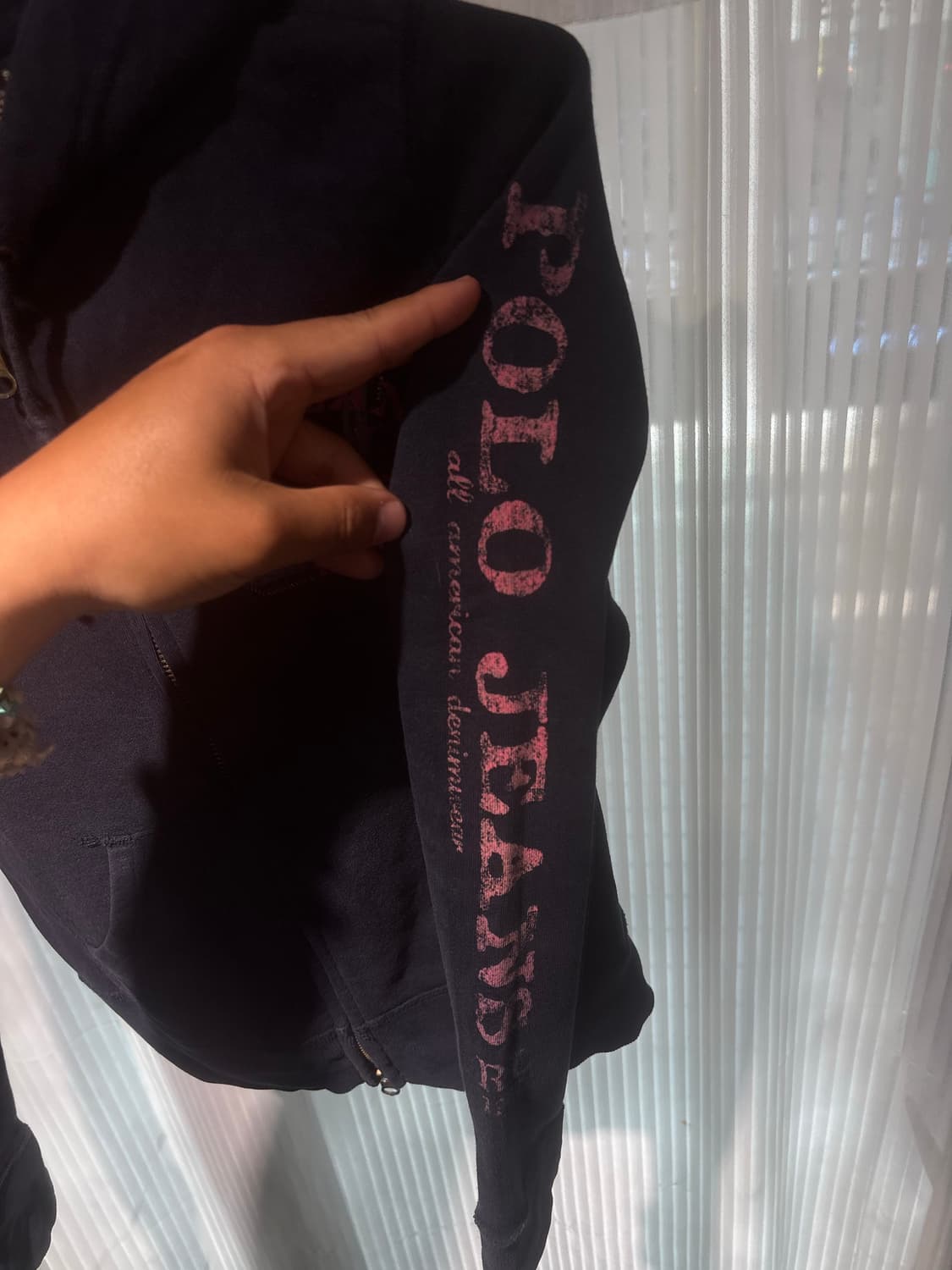 폴로 진스 레터링 후두집업 s 상품이미지2