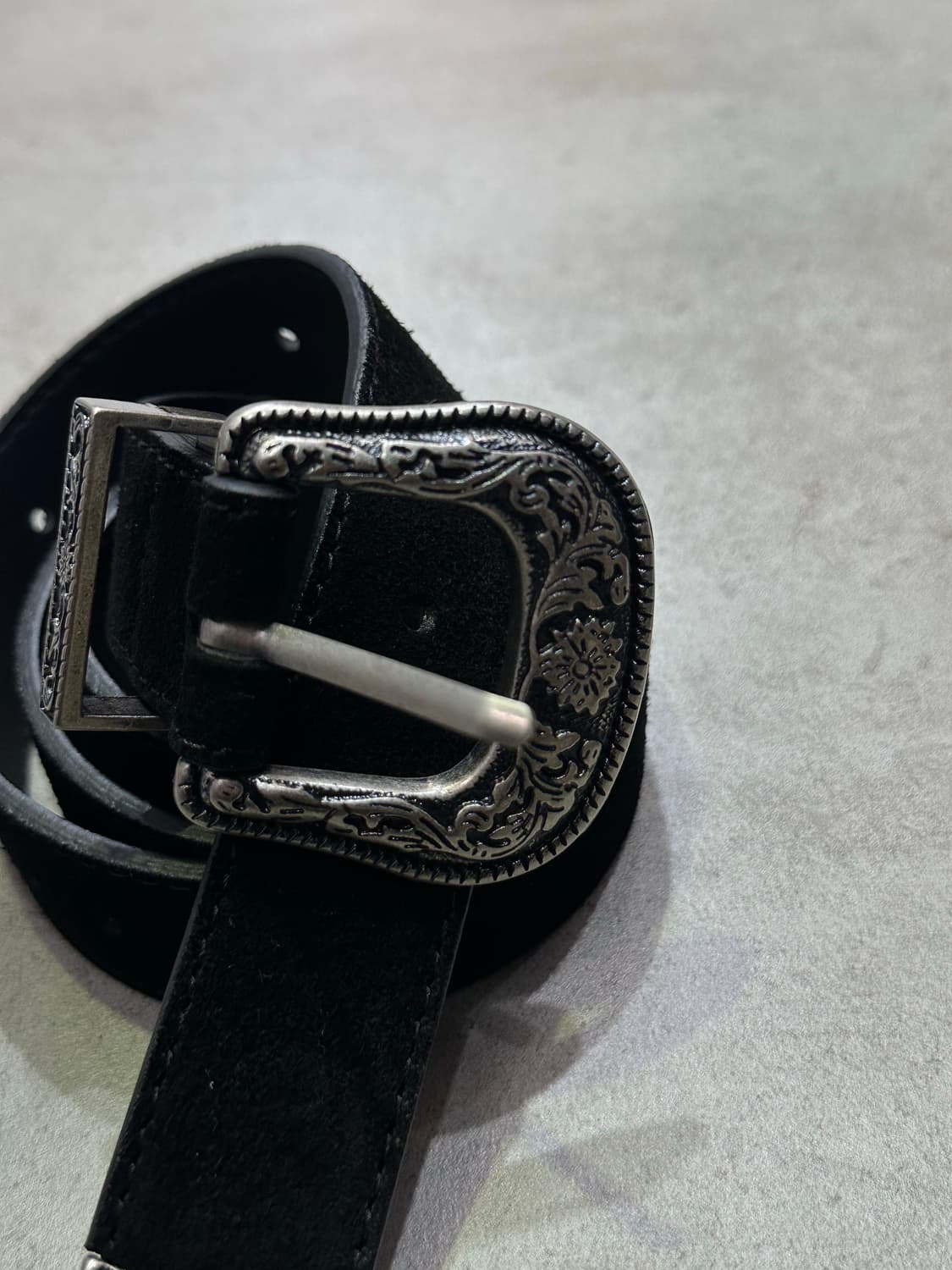 Suede western belt - 스웨이드 웨스턴 벨트 BL 상품이미지4