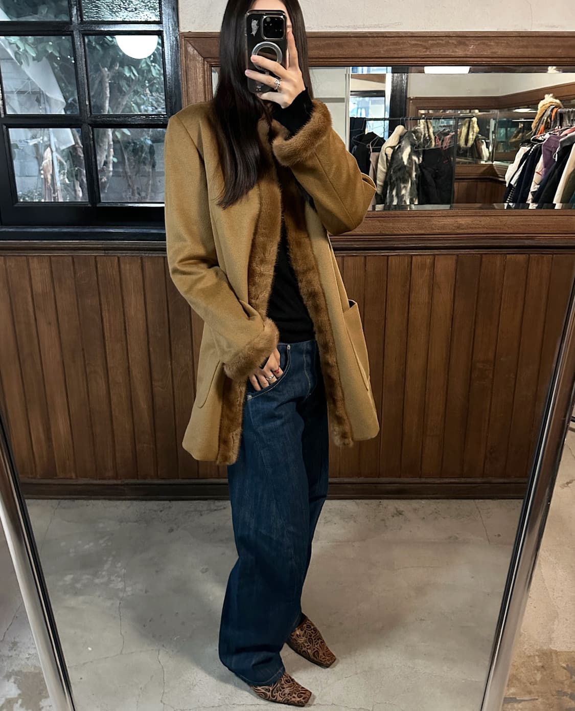 POLA AMIAN angora fur coat 상품이미지3