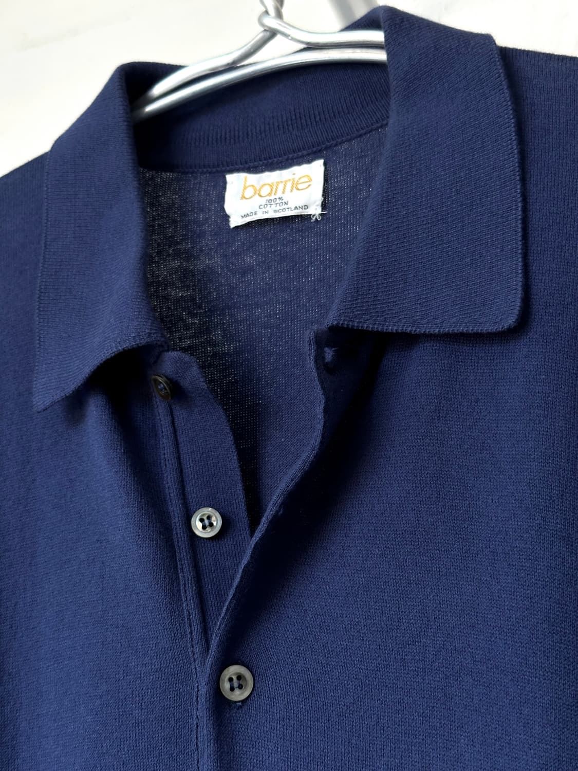 90's Scottish made high gauge knit polo 상품이미지1
