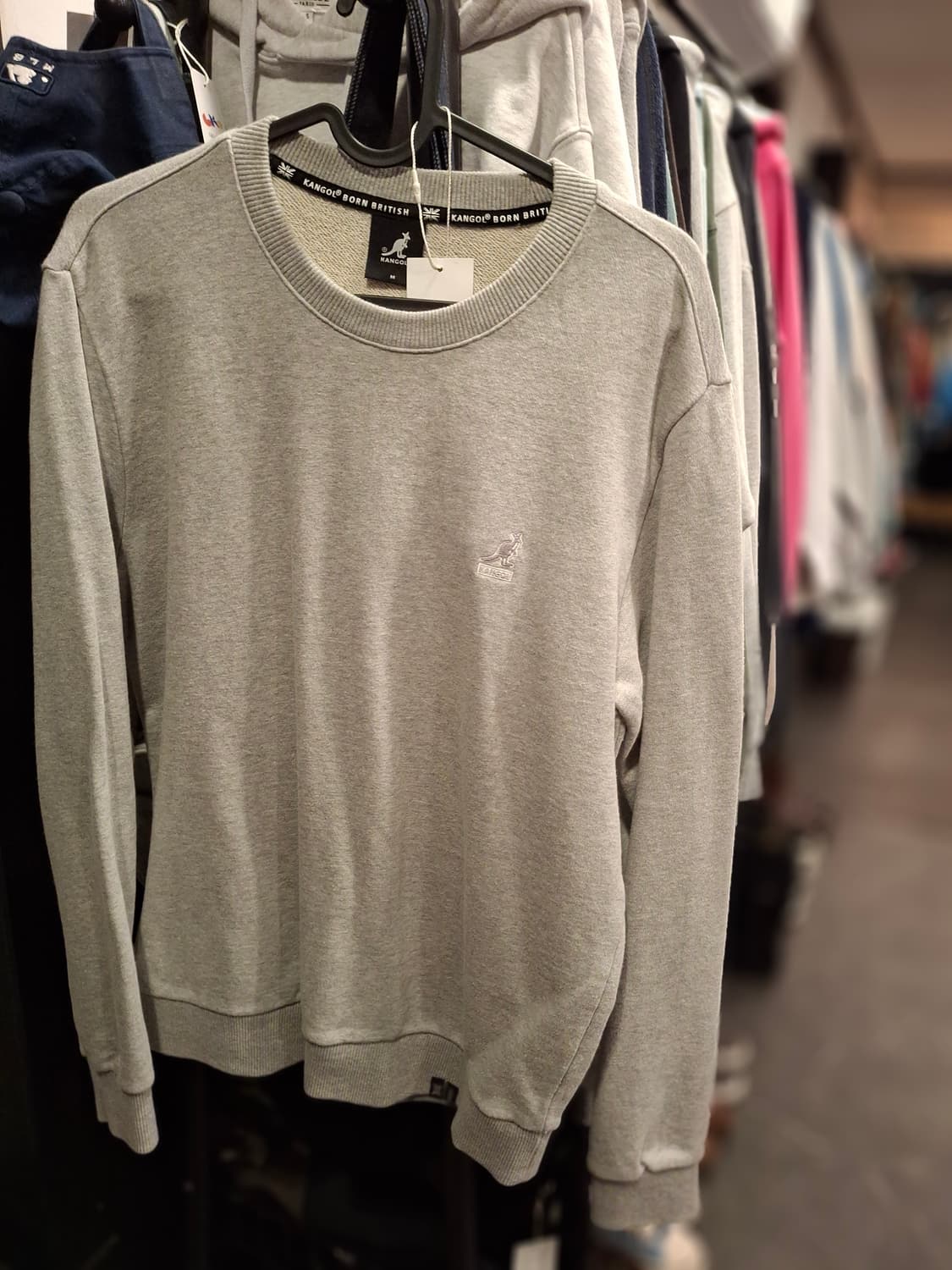 (마지막특가) 캉골 유니섹스 그레이 맨투맨 m 상품이미지1