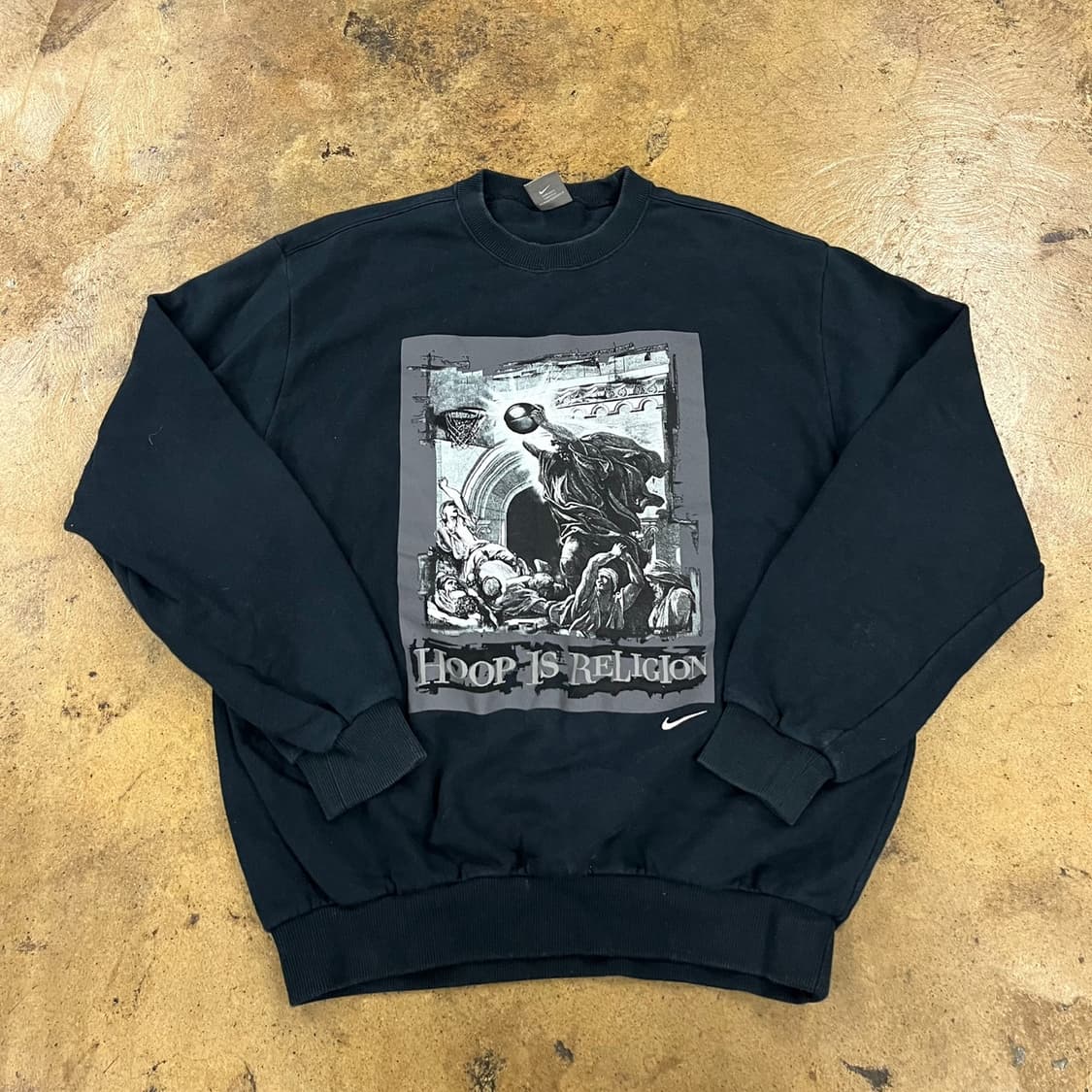 [정품/XL] 나이키 훕스 이즈 릴리젼 맨투맨 블랙 b10 상품이미지2