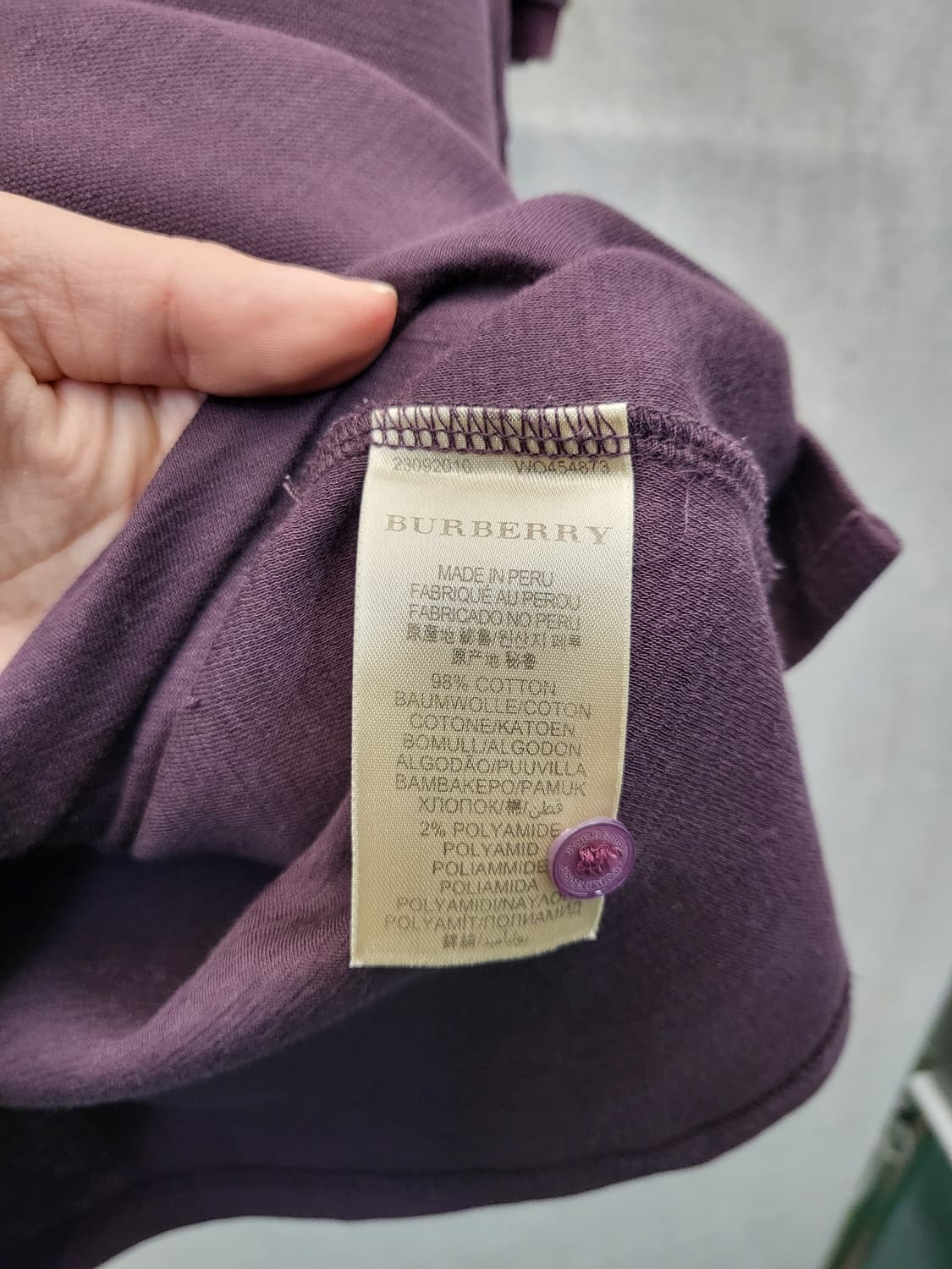 버버리 체크 반팔 폴로티 상품이미지4