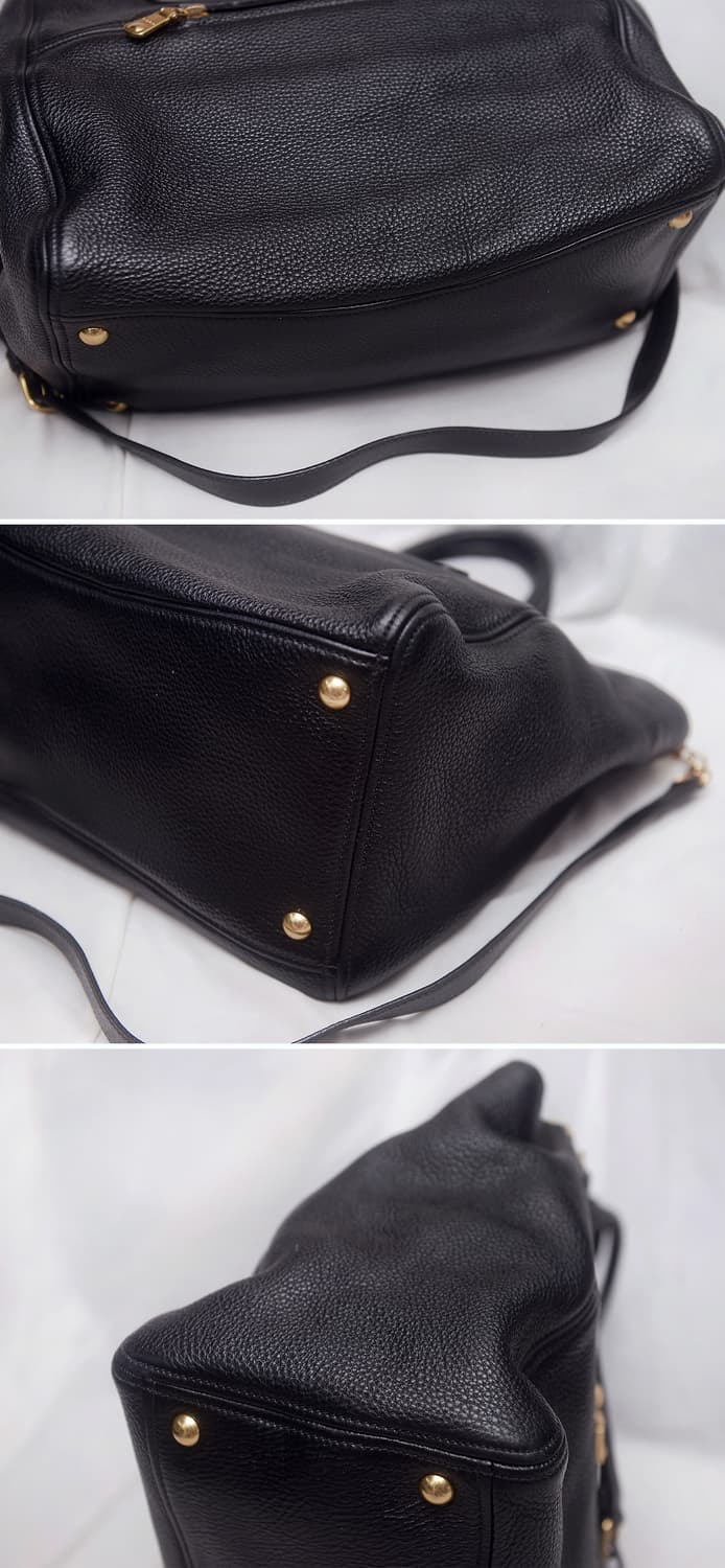 미우미우 (miu miu) 비텔로 카리브 금장 블랙 2웨이 빅토트.숄더백 상품이미지8